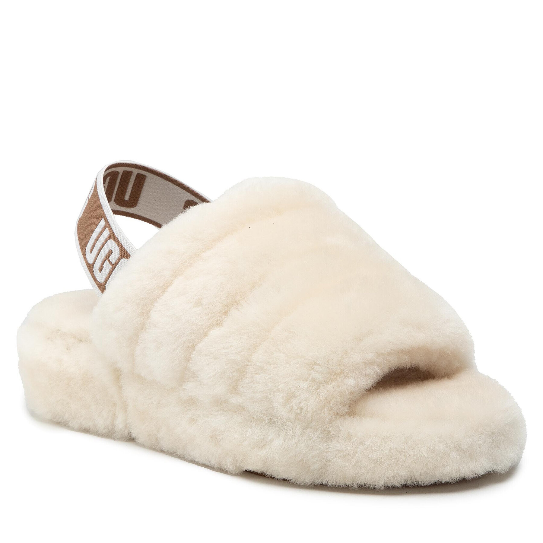 Ugg Papuci de casă W Fluff Yeah Slide 1095119 Bej - Pled.ro