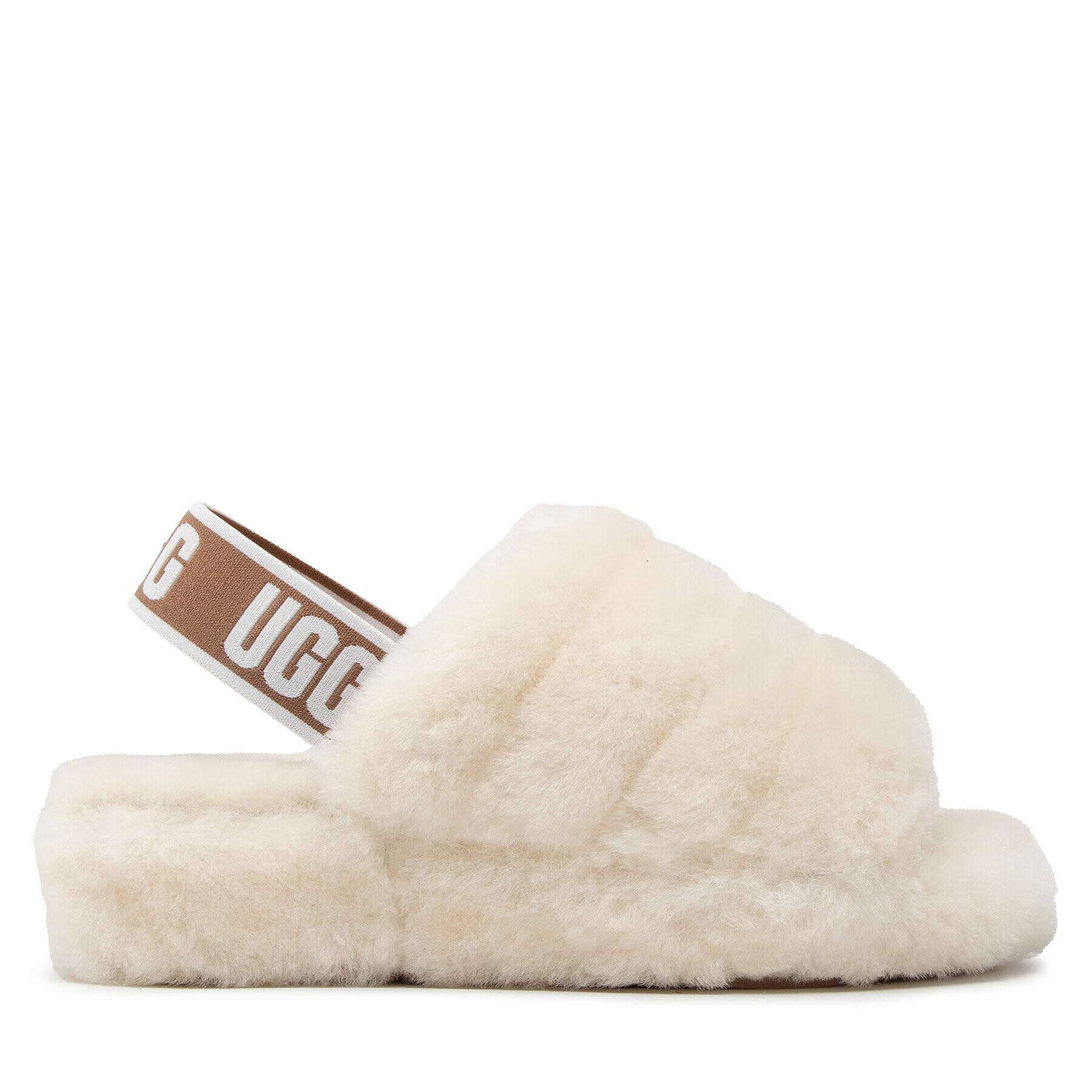 Ugg Papuci de casă W Fluff Yeah Slide 1095119 Bej - Pled.ro