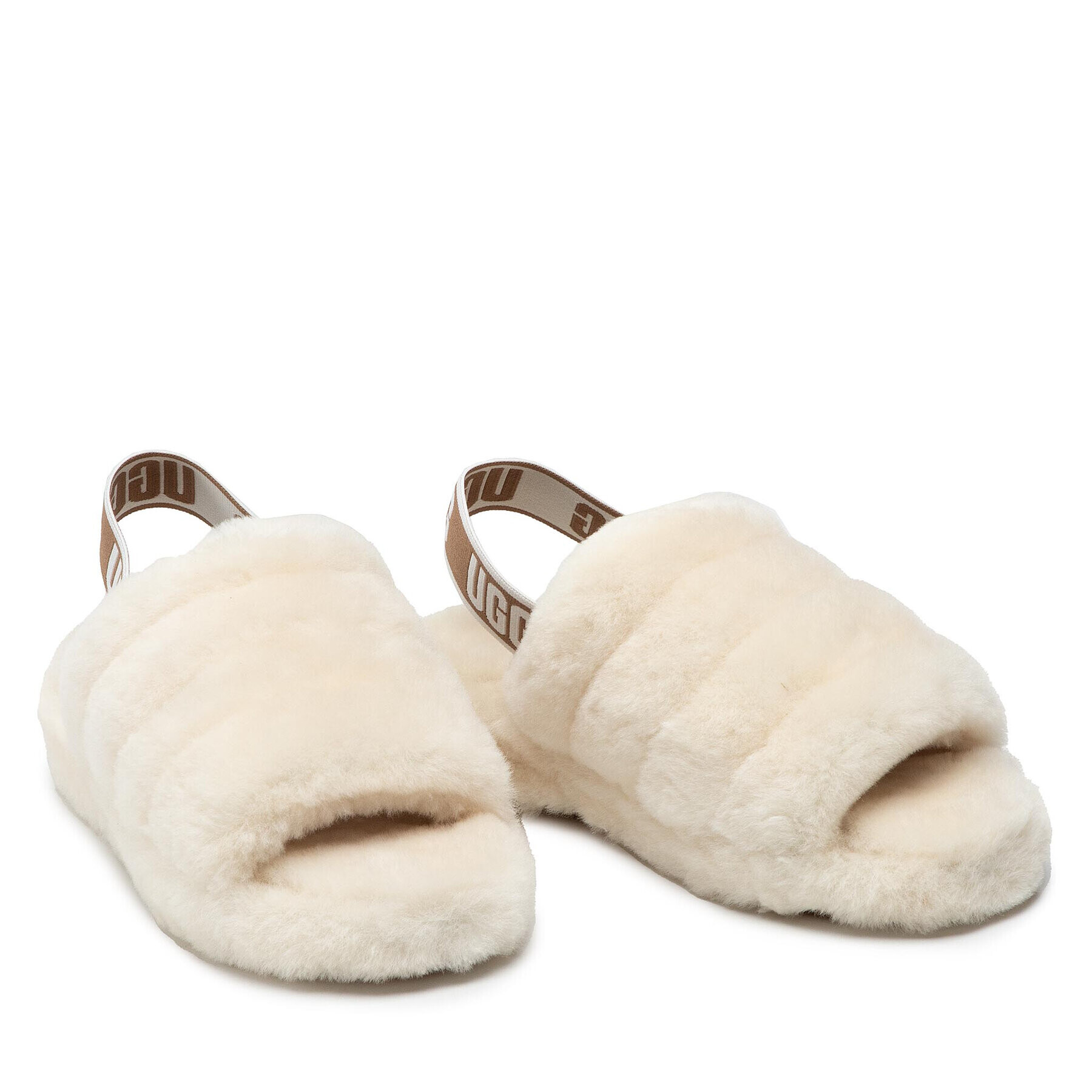 Ugg Papuci de casă W Fluff Yeah Slide 1095119 Bej - Pled.ro