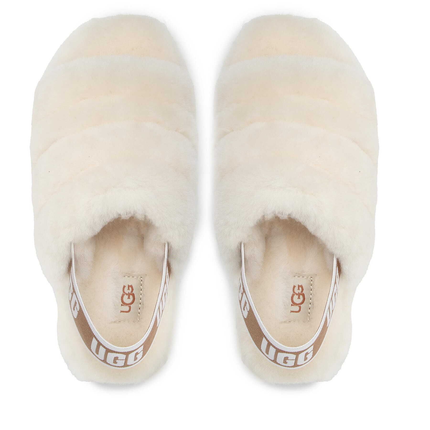 Ugg Papuci de casă W Fluff Yeah Slide 1095119 Bej - Pled.ro