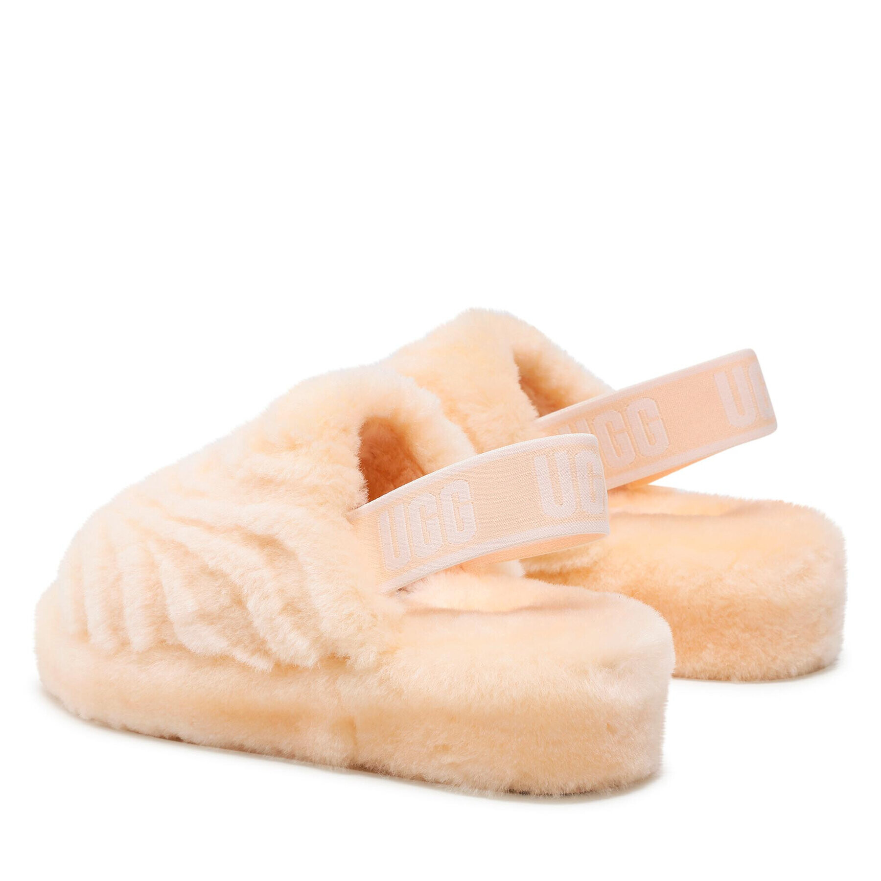 Ugg Papuci de casă W Fluff Yeah Wavy 1125009 Roz - Pled.ro