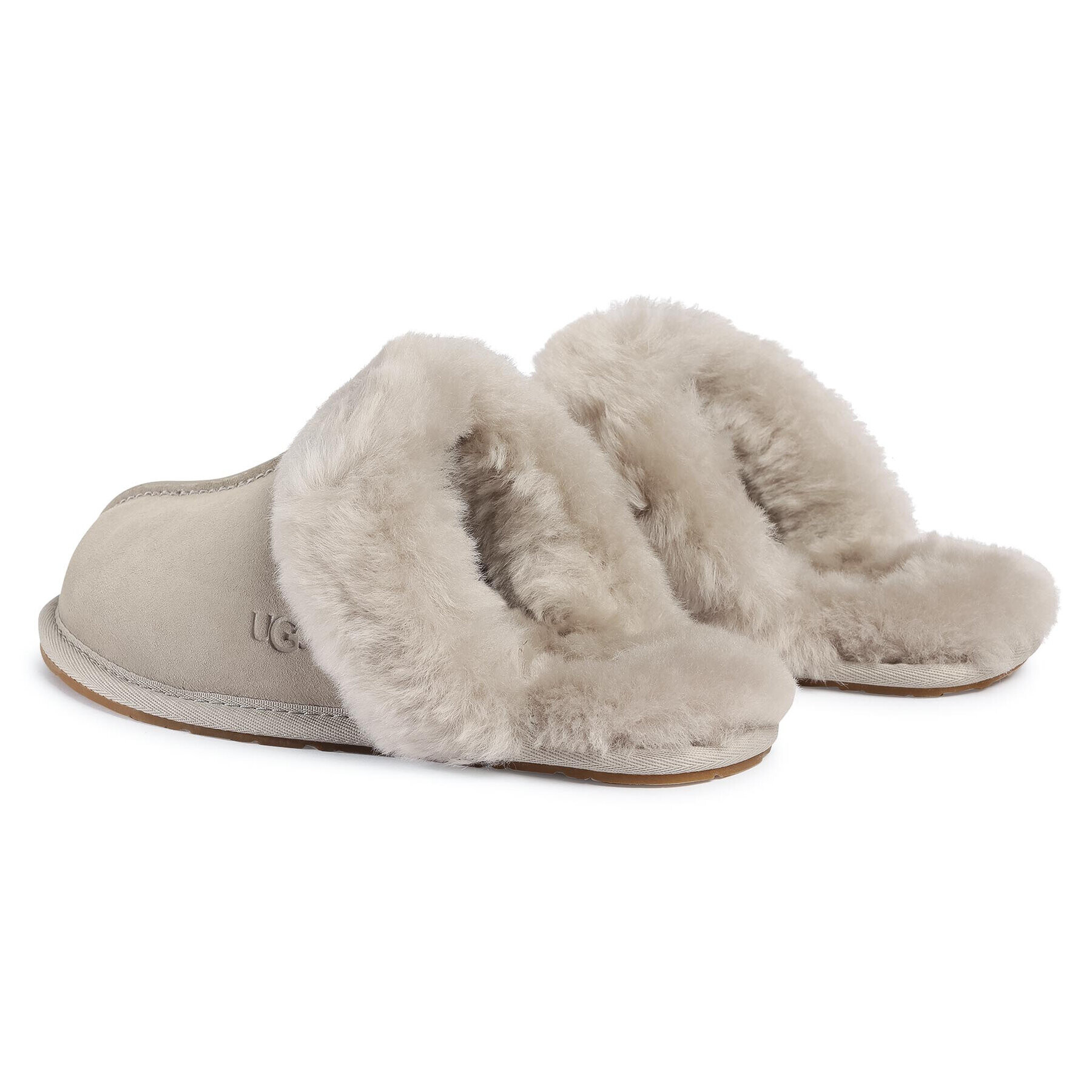 Ugg Papuci de casă W Scuffette II 1106872 Gri - Pled.ro