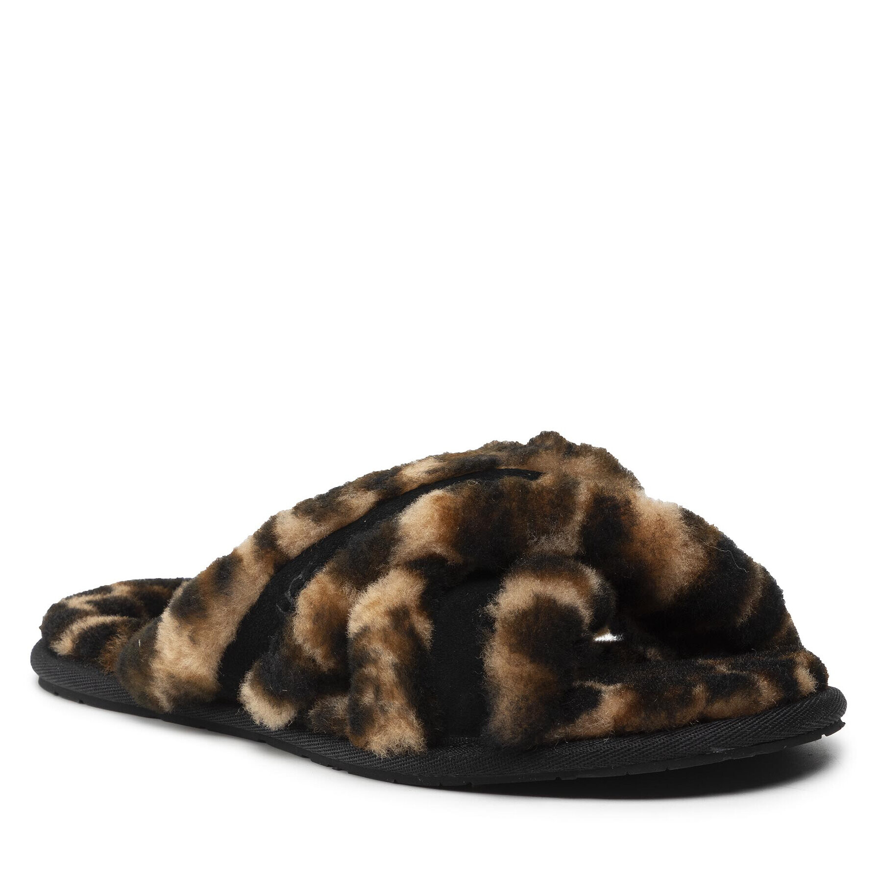 Ugg Papuci de casă W Scuffita Panther Print 1123592 Maro - Pled.ro