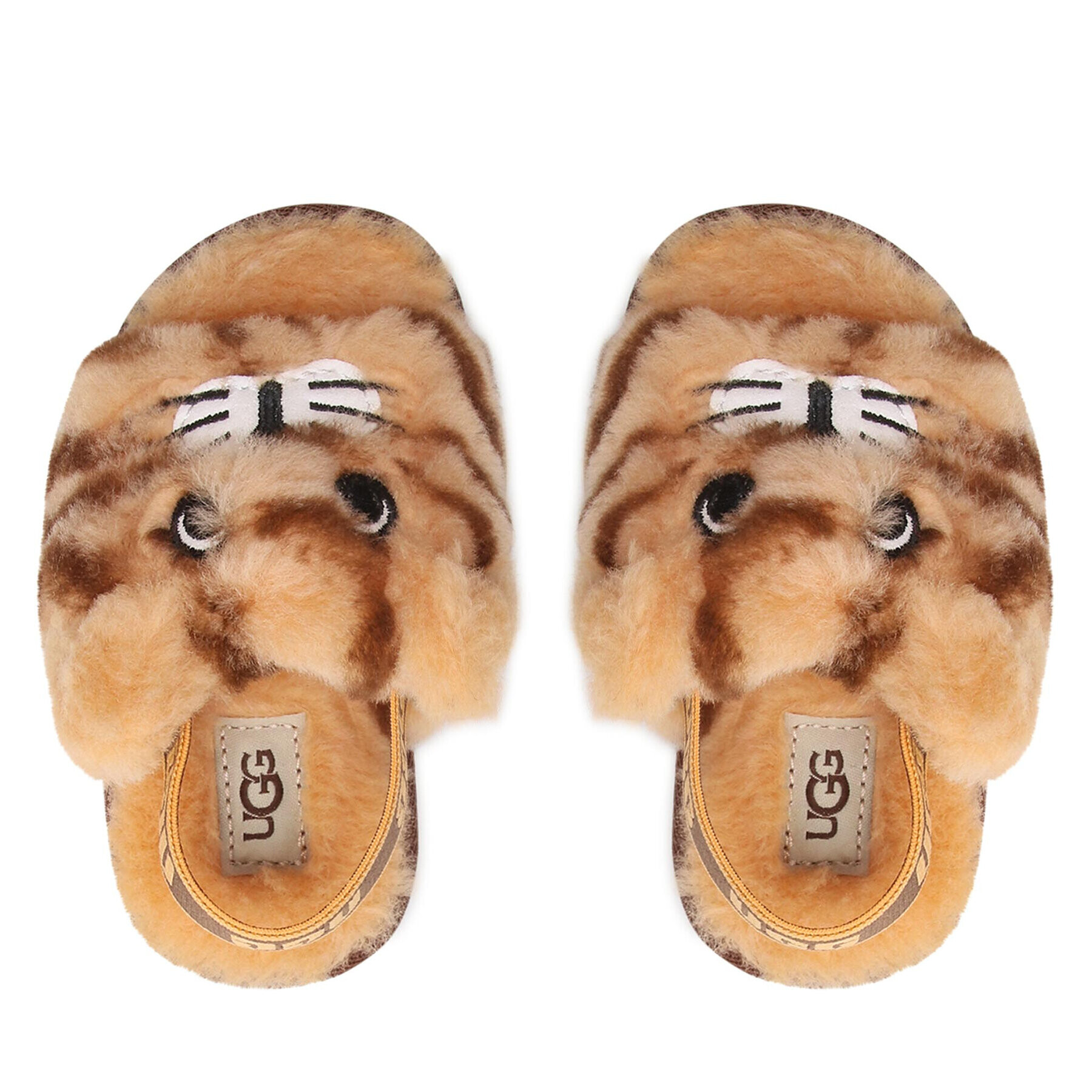 Ugg Papuci de casă T Fluff Yeah Slide Tiger Stuffie 1124940T Maro - Pled.ro