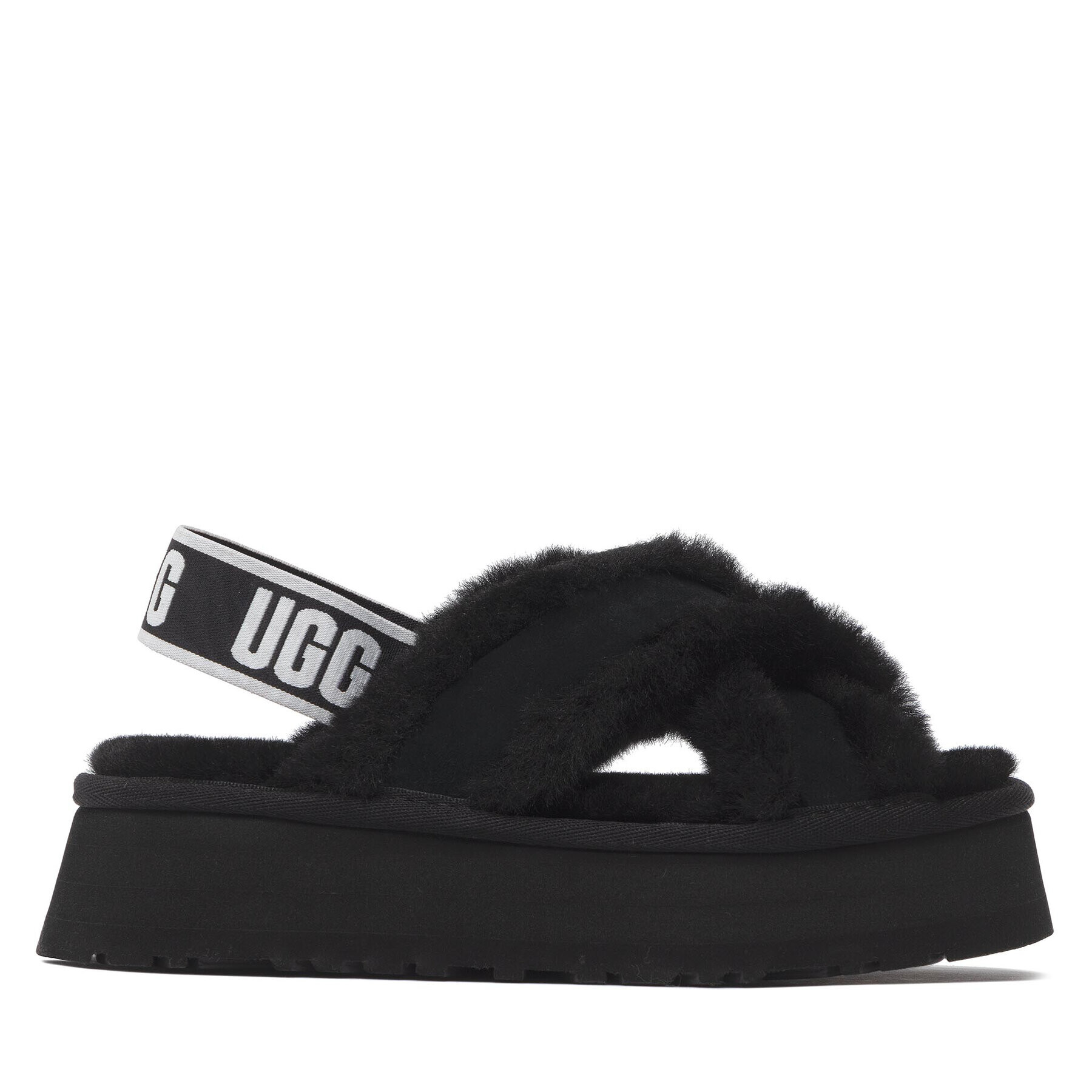 Ugg Papuci de casă W Disco Cross Slide 1121550 Negru - Pled.ro