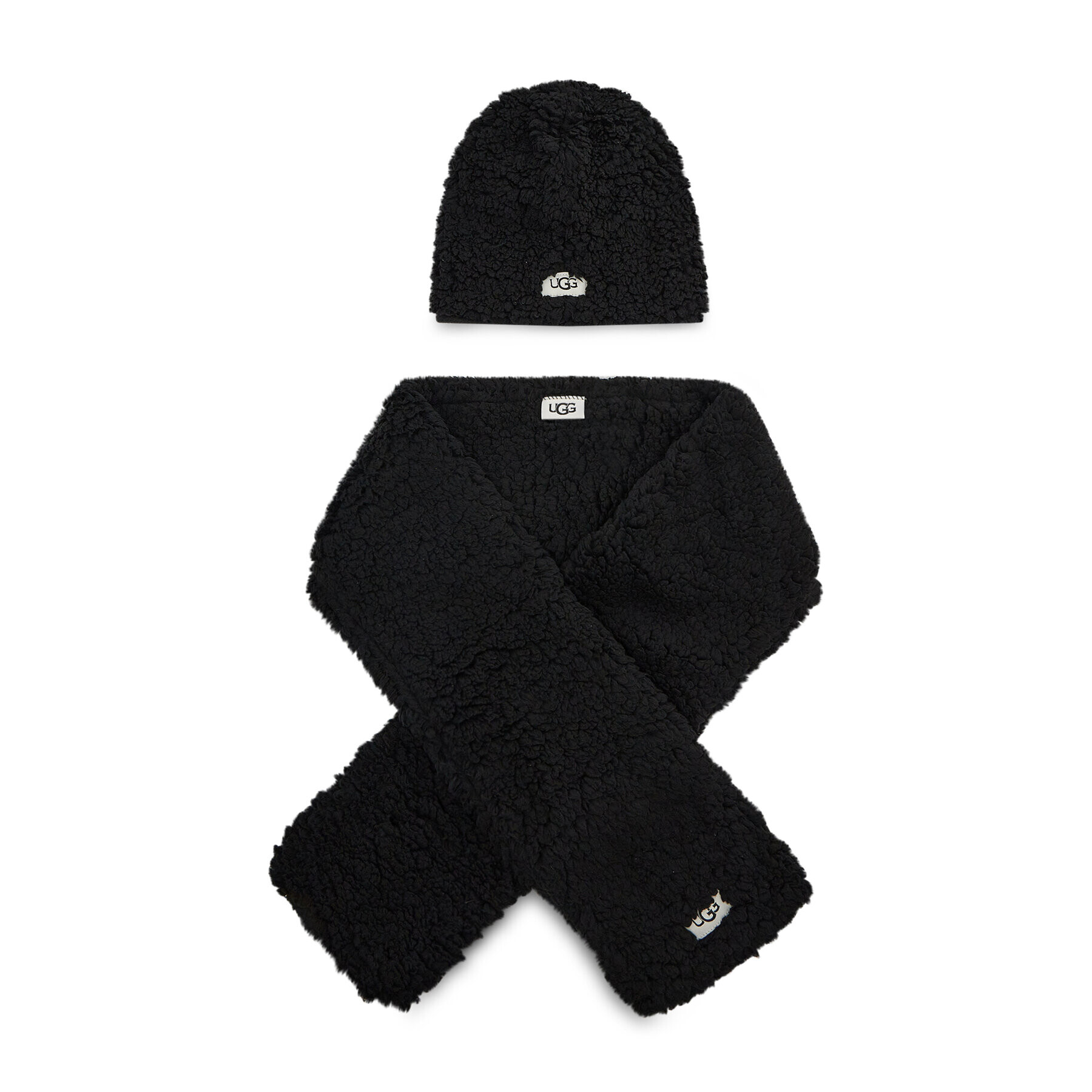 Ugg Set Fular și Căciulă K Sherpa Beanie And Scarf Set 20985 Negru - Pled.ro