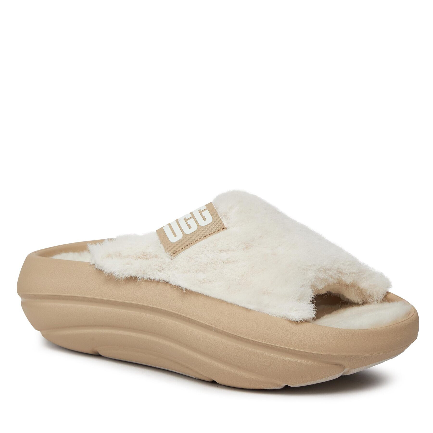 Ugg Şlapi W Foamo plush Slide 1143849 Alb - Pled.ro