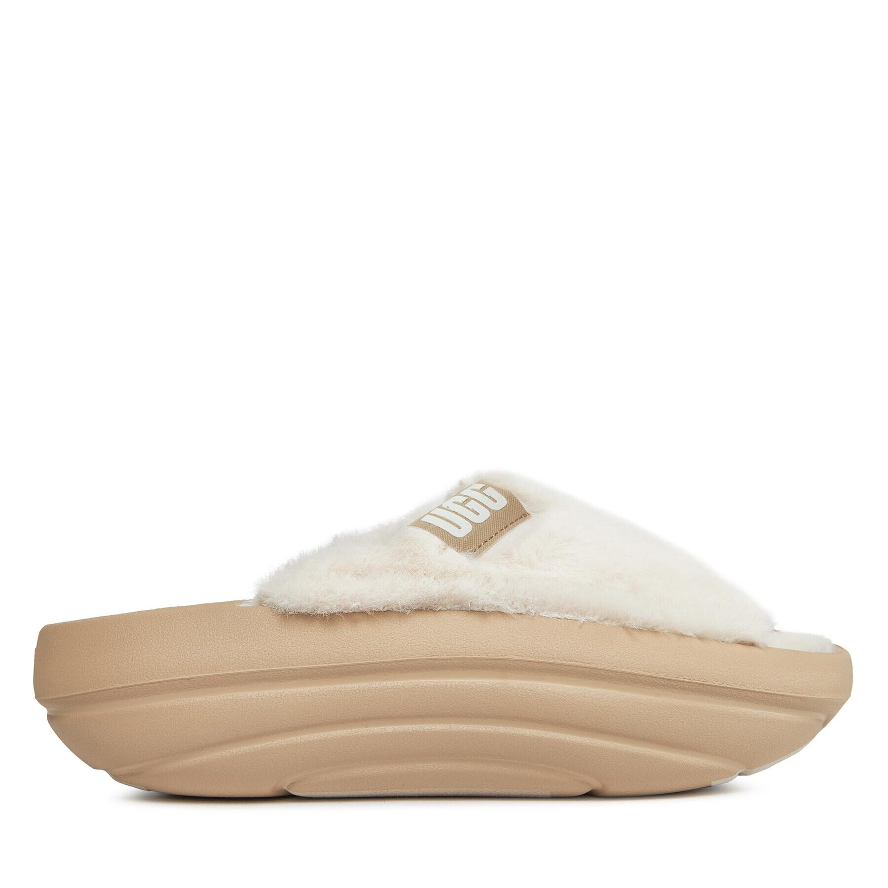 Ugg Şlapi W Foamo plush Slide 1143849 Alb - Pled.ro