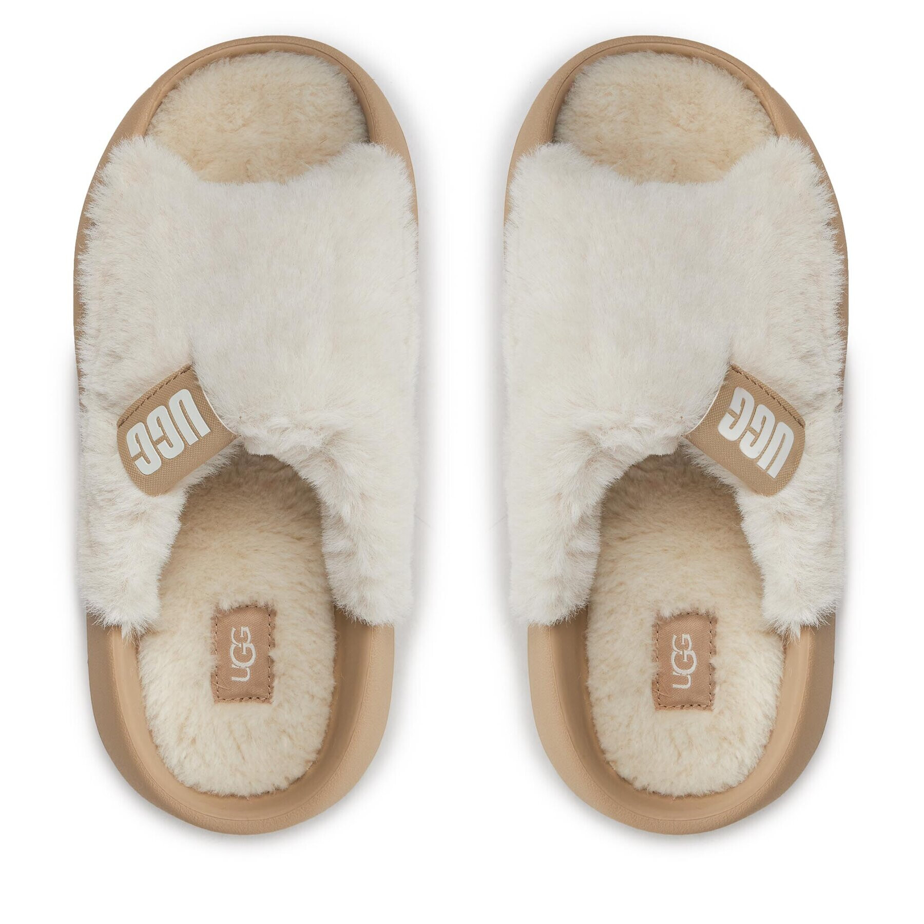 Ugg Şlapi W Foamo plush Slide 1143849 Alb - Pled.ro