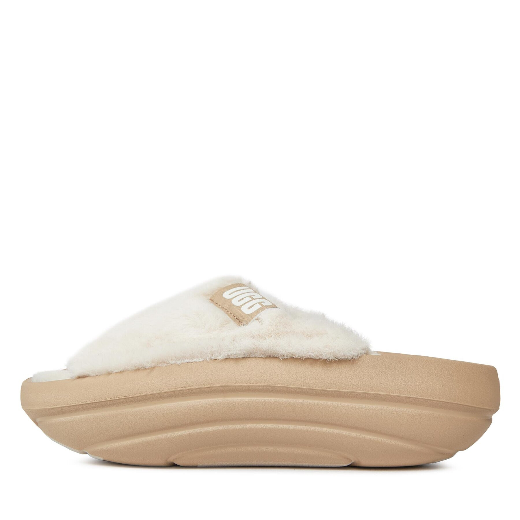 Ugg Şlapi W Foamo plush Slide 1143849 Alb - Pled.ro