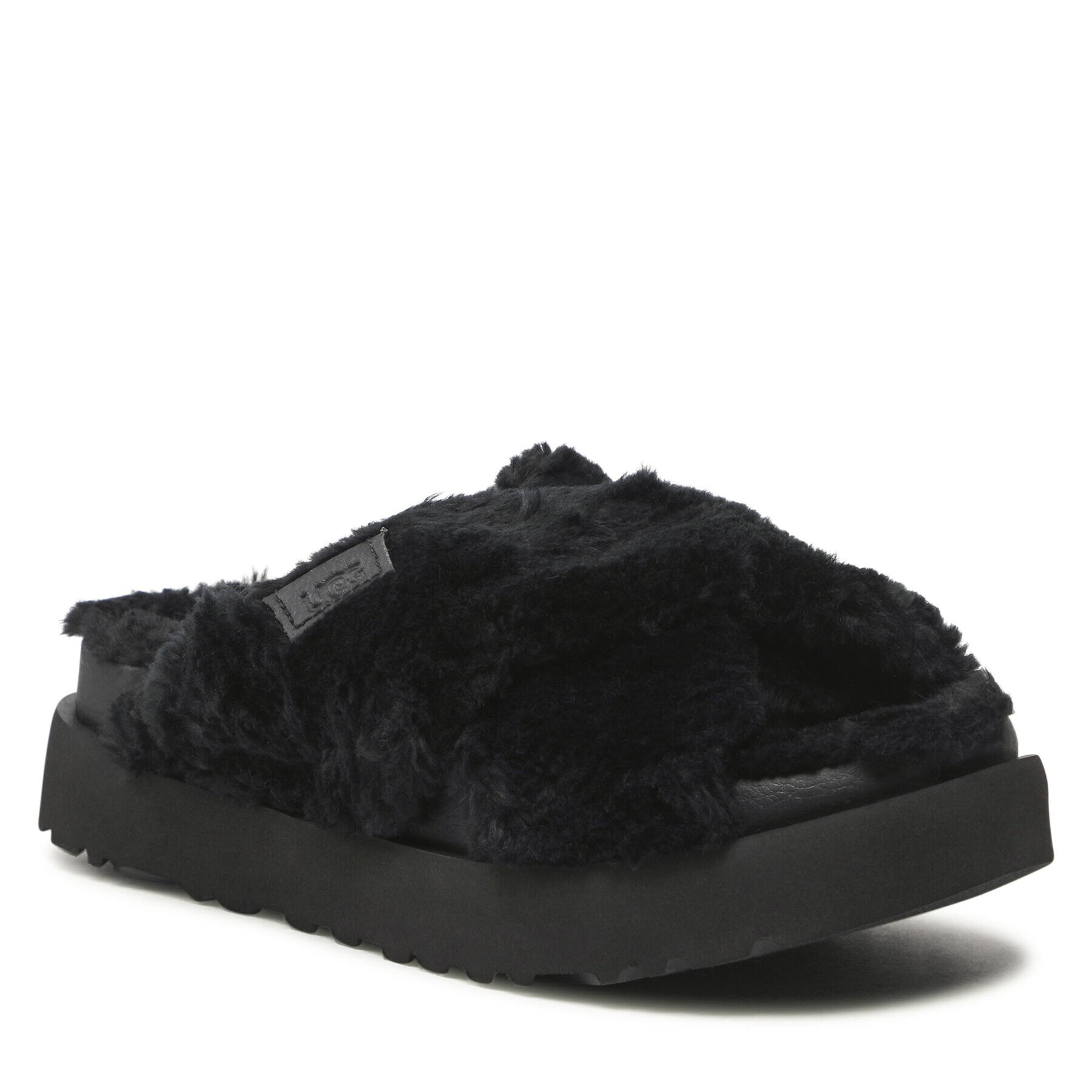 Ugg Șlapi W Fuzz Sugar Cross Slide 1135131 Negru - Pled.ro