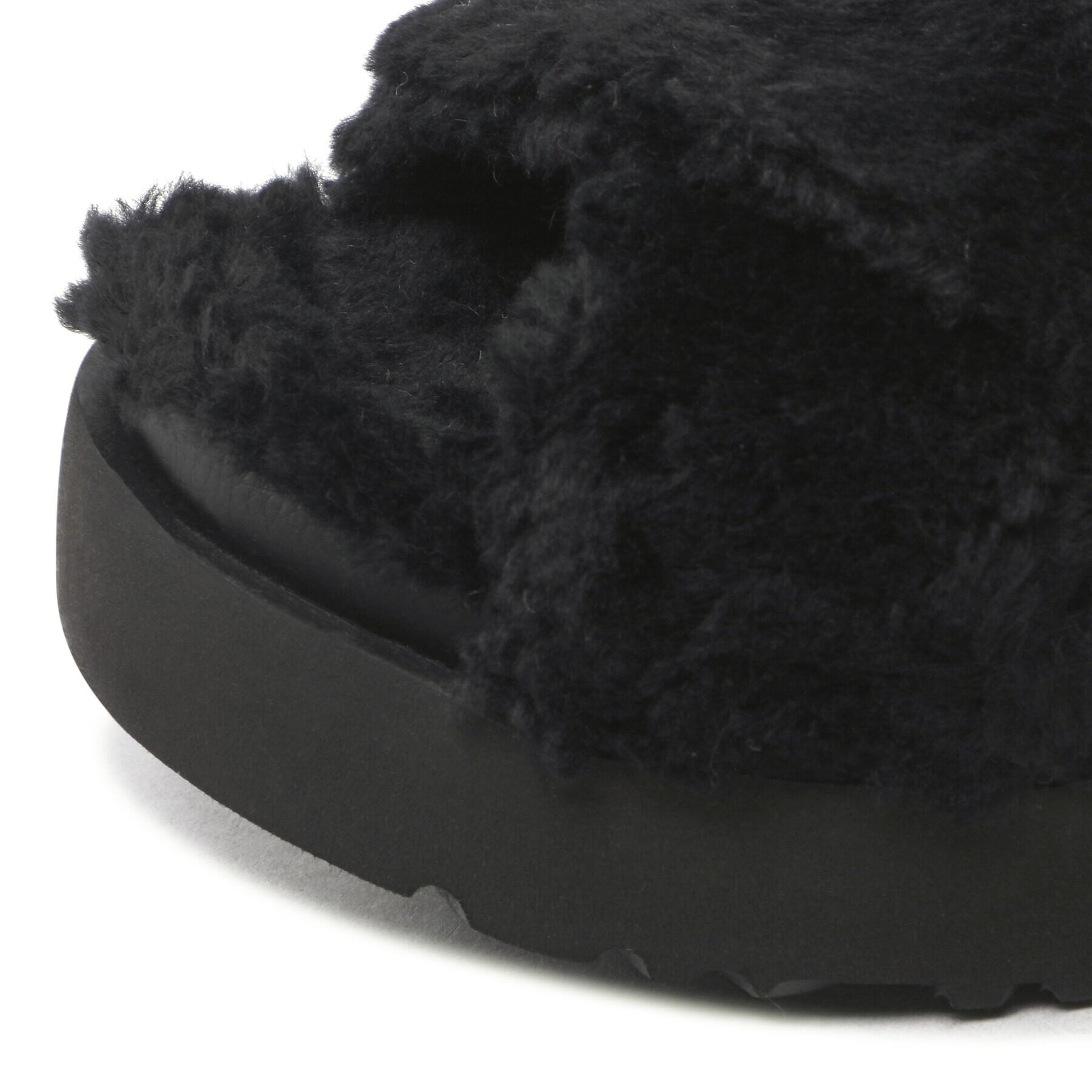 Ugg Șlapi W Fuzz Sugar Cross Slide 1135131 Negru - Pled.ro