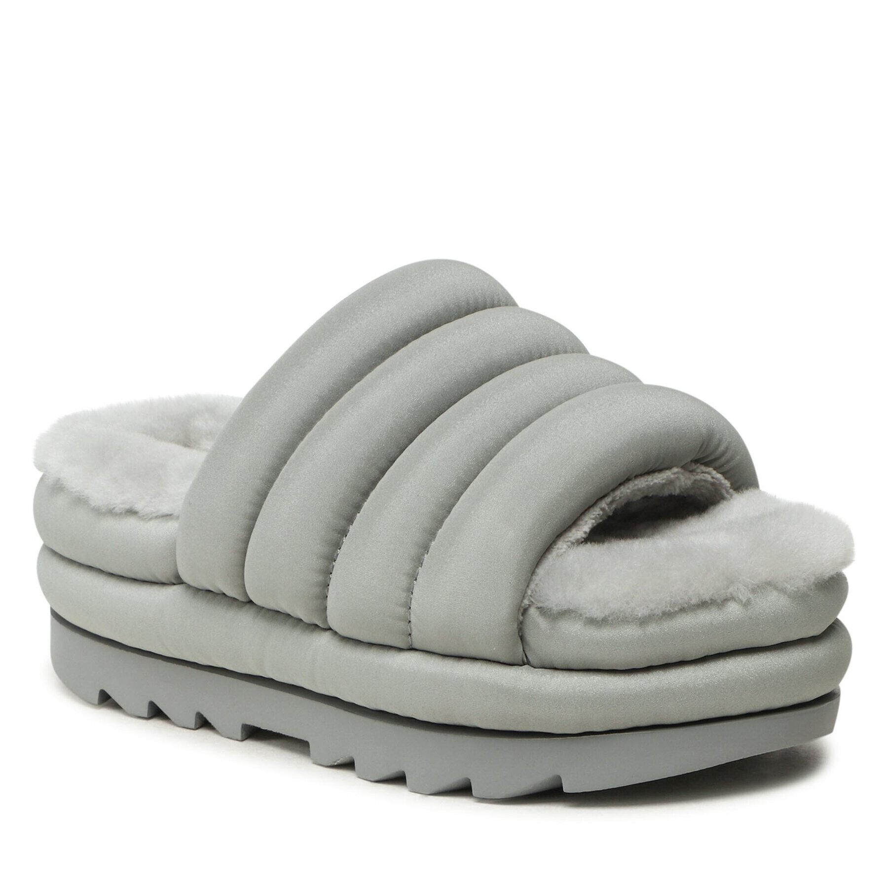 Ugg Șlapi W Maxi Slide 1126377 Gri - Pled.ro