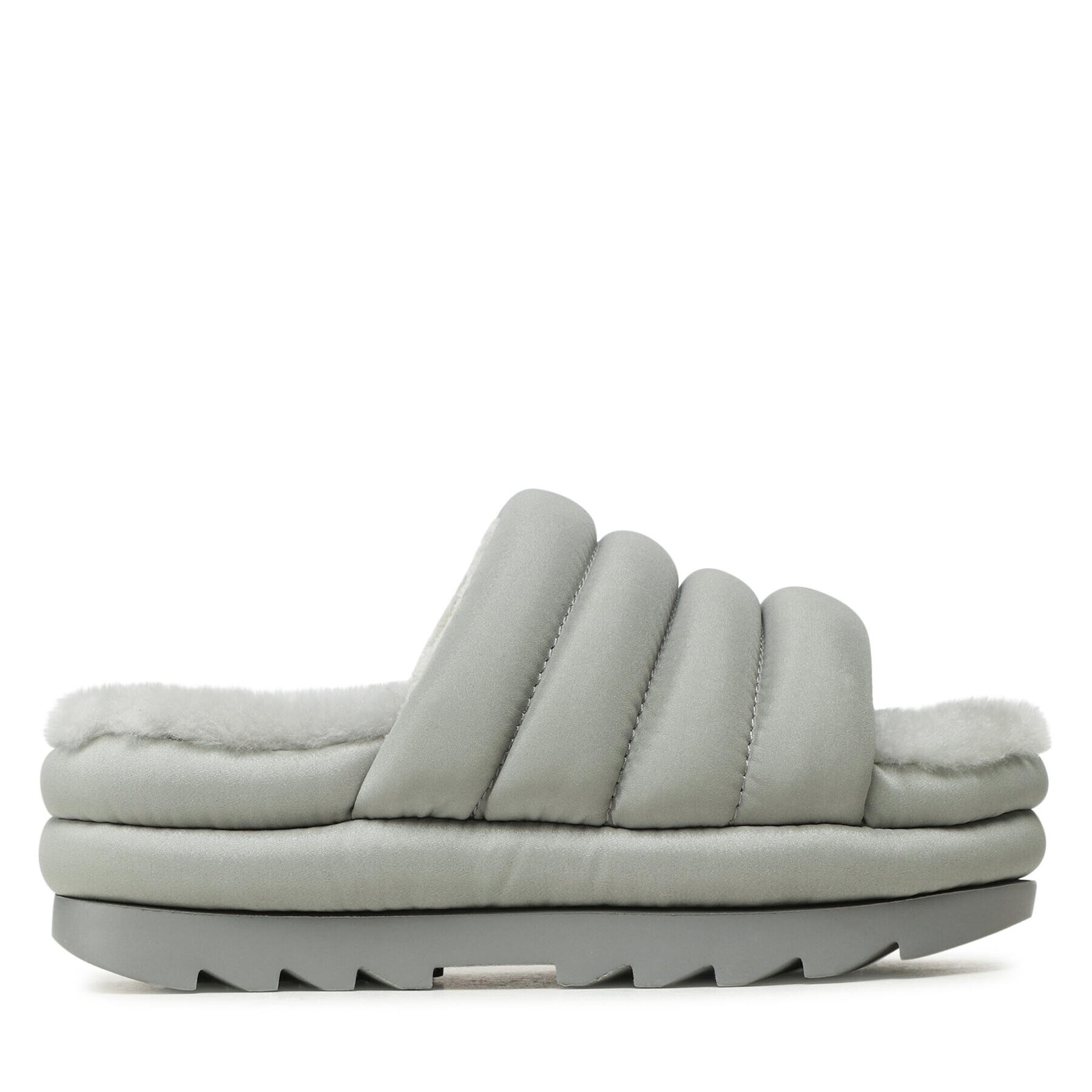 Ugg Șlapi W Maxi Slide 1126377 Gri - Pled.ro