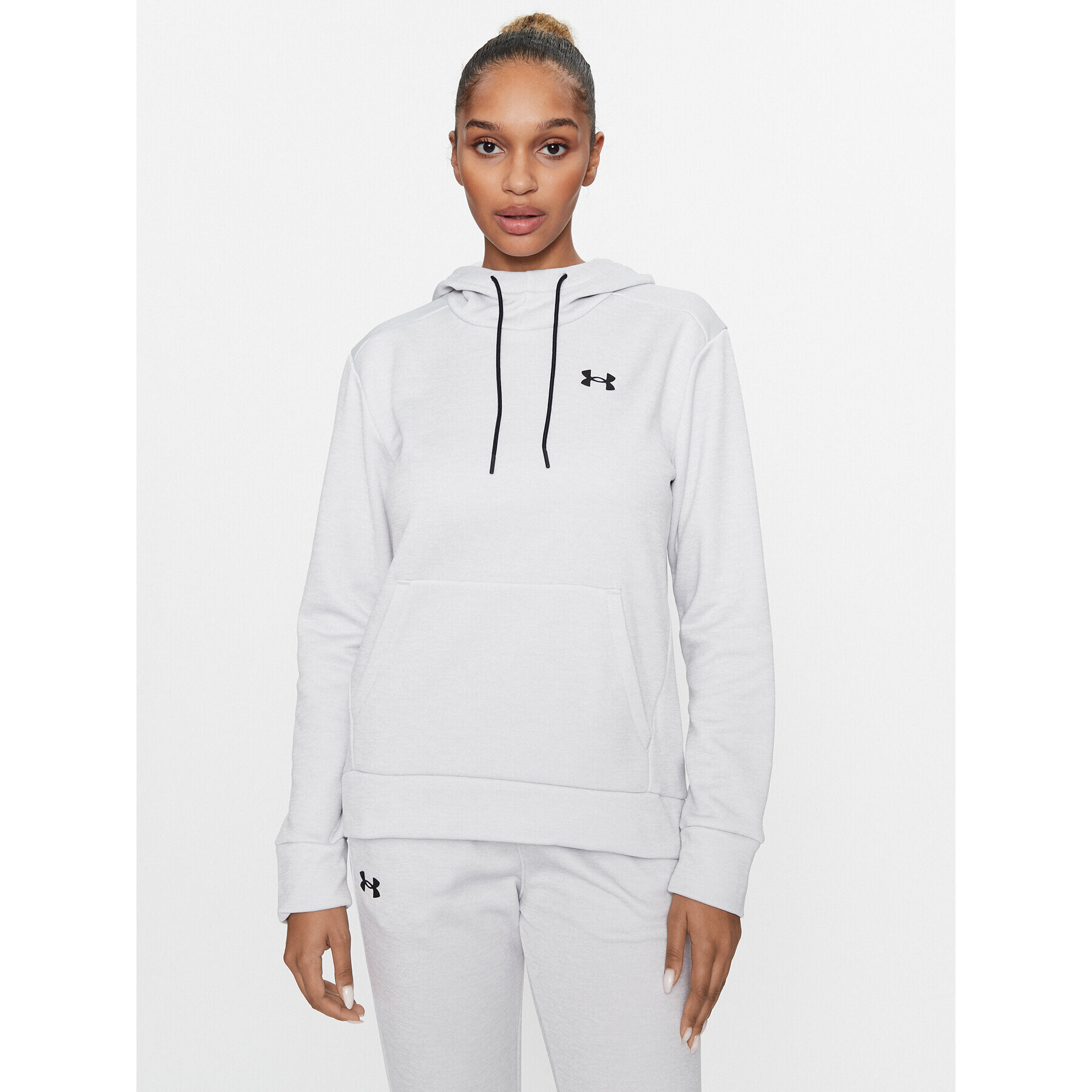 Under Armour Bluză Armour Fleece Hoodie 1373055 Gri Loose Fit - Pled.ro