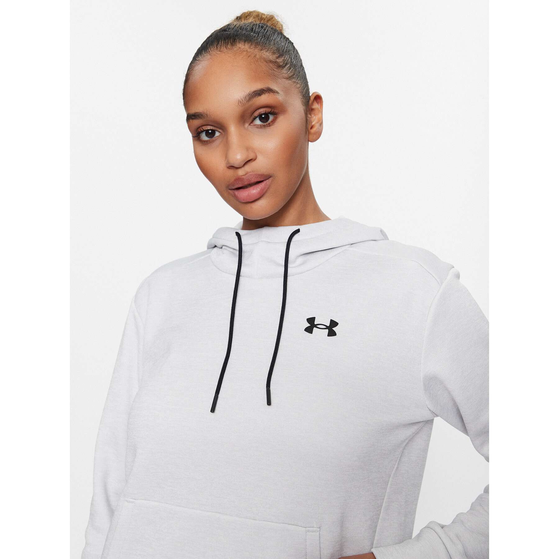 Under Armour Bluză Armour Fleece Hoodie 1373055 Gri Loose Fit - Pled.ro