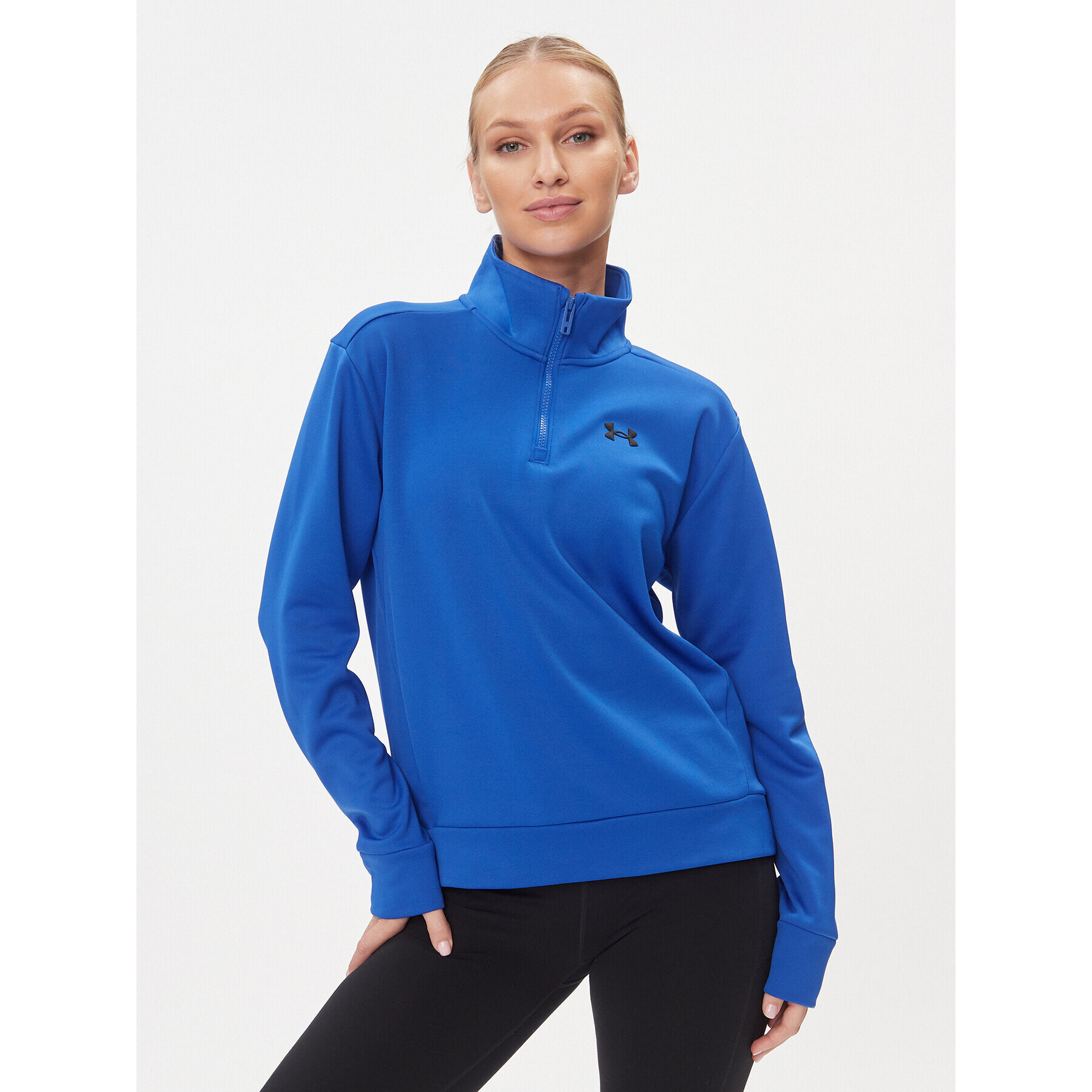 Under Armour Bluză Armour Fleece Qz 1373058 Albastru Loose Fit - Pled.ro