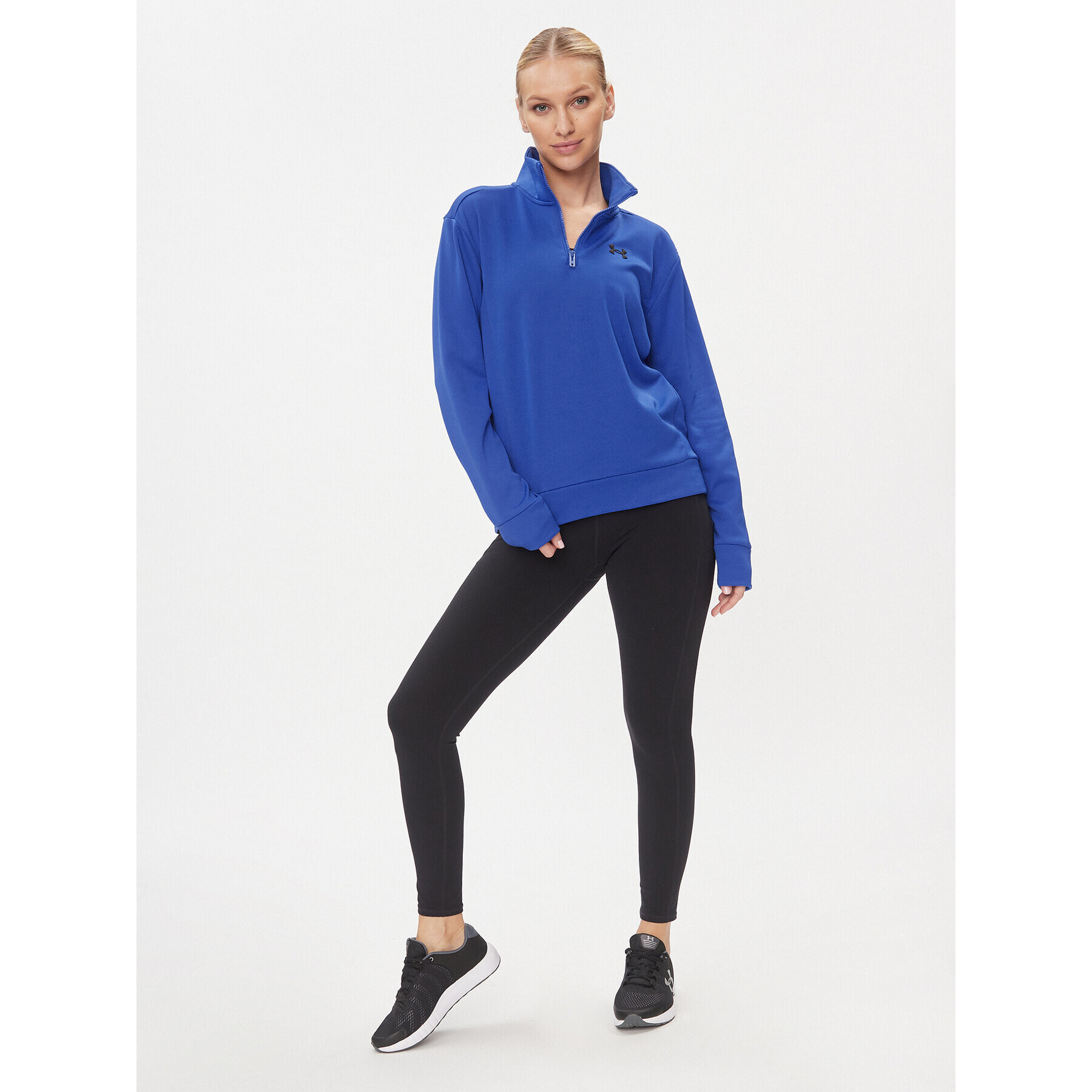 Under Armour Bluză Armour Fleece Qz 1373058 Albastru Loose Fit - Pled.ro