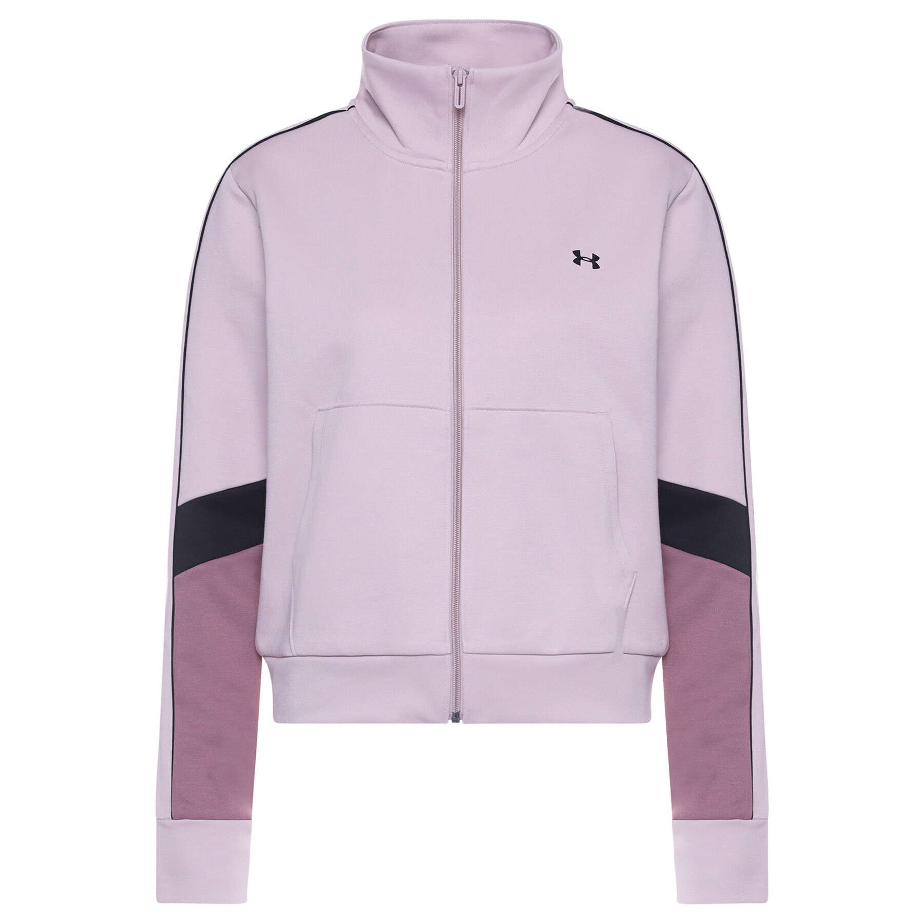 Under Armour Bluză Double Knit Full Zip 1351795 Roz Loose Fit - Pled.ro