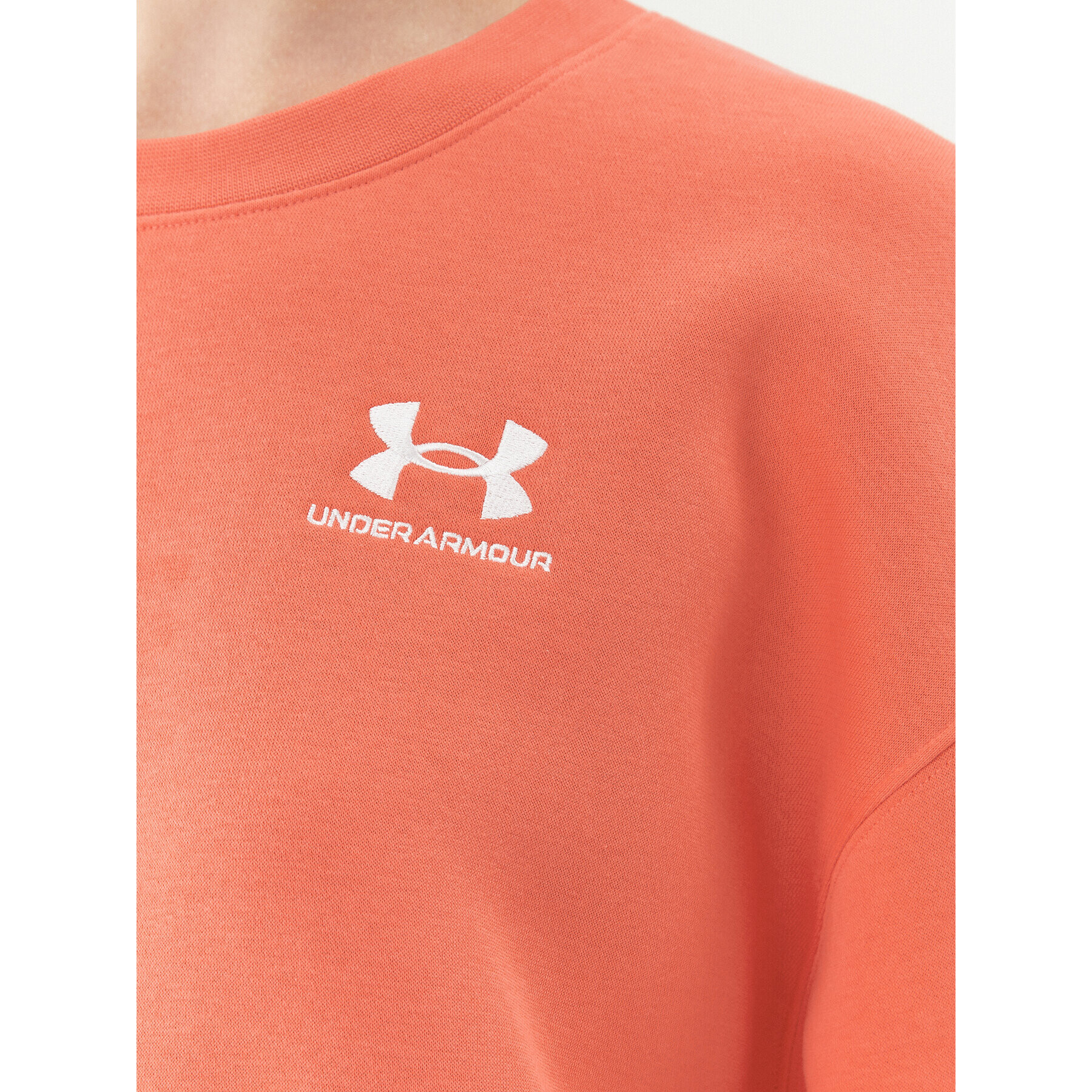 Under Armour Bluză Essential Flc Os Crew 1379475 Roșu Loose Fit - Pled.ro