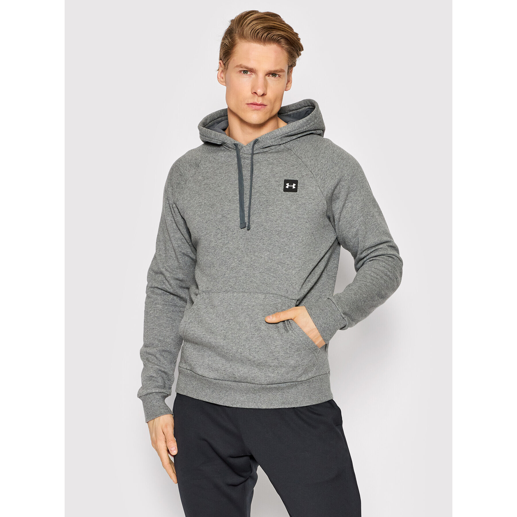 Under Armour Bluză Rival 1357092 Gri Loose Fit - Pled.ro