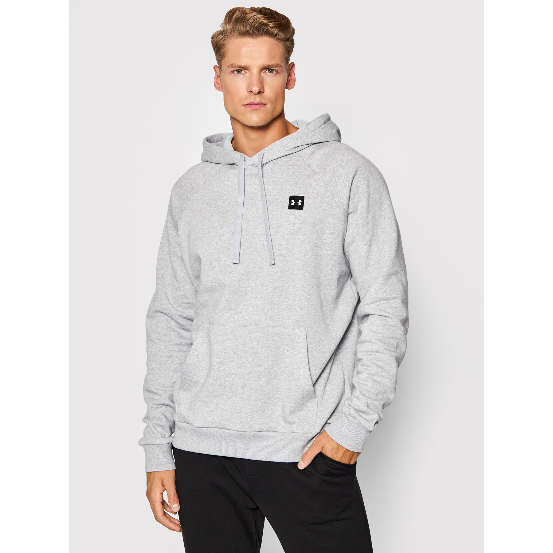 Under Armour Bluză Ua Rival 1357092 Gri Loose Fit - Pled.ro