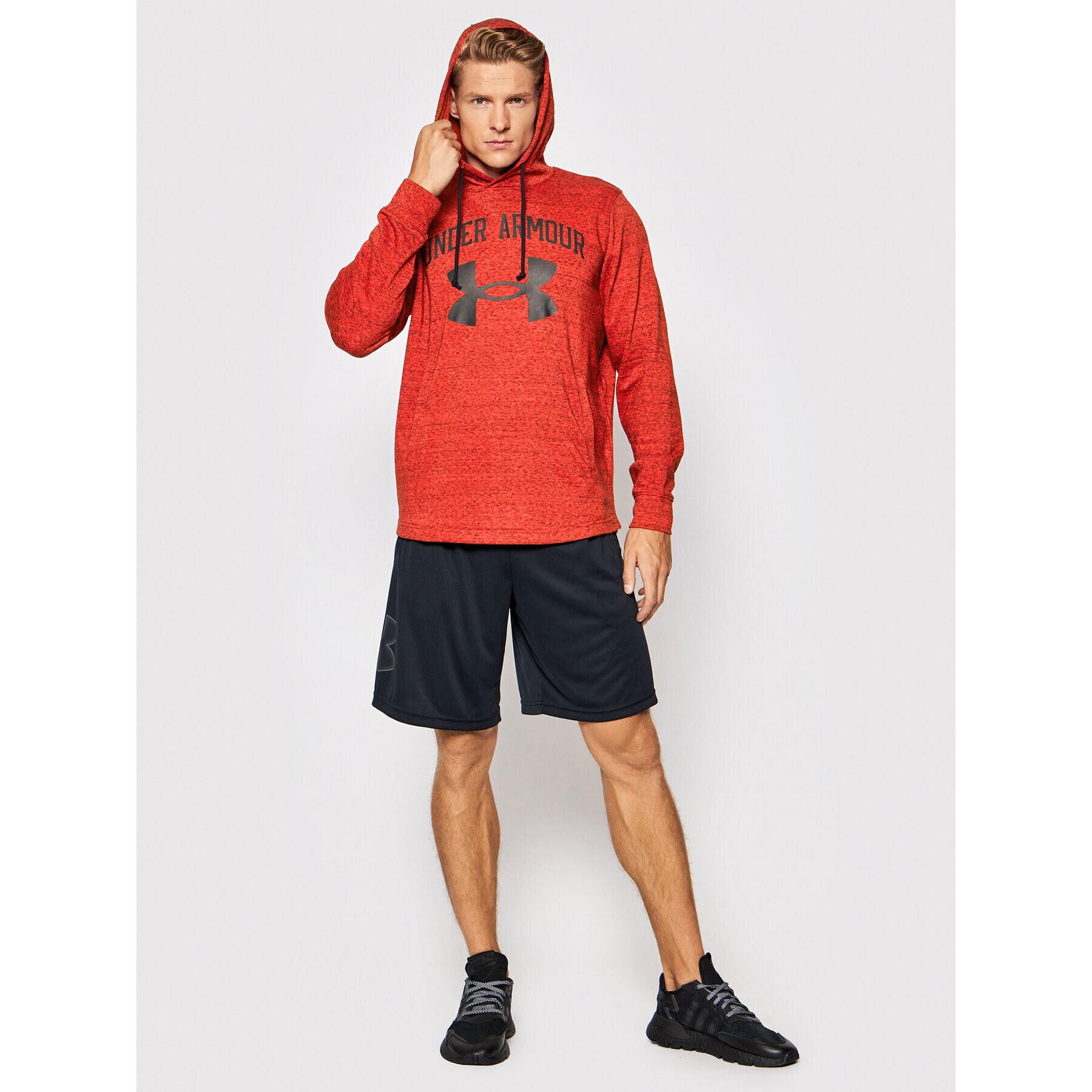 Under Armour Bluză Rival Terry Big Logo 1361559 Portocaliu Loose Fit - Pled.ro