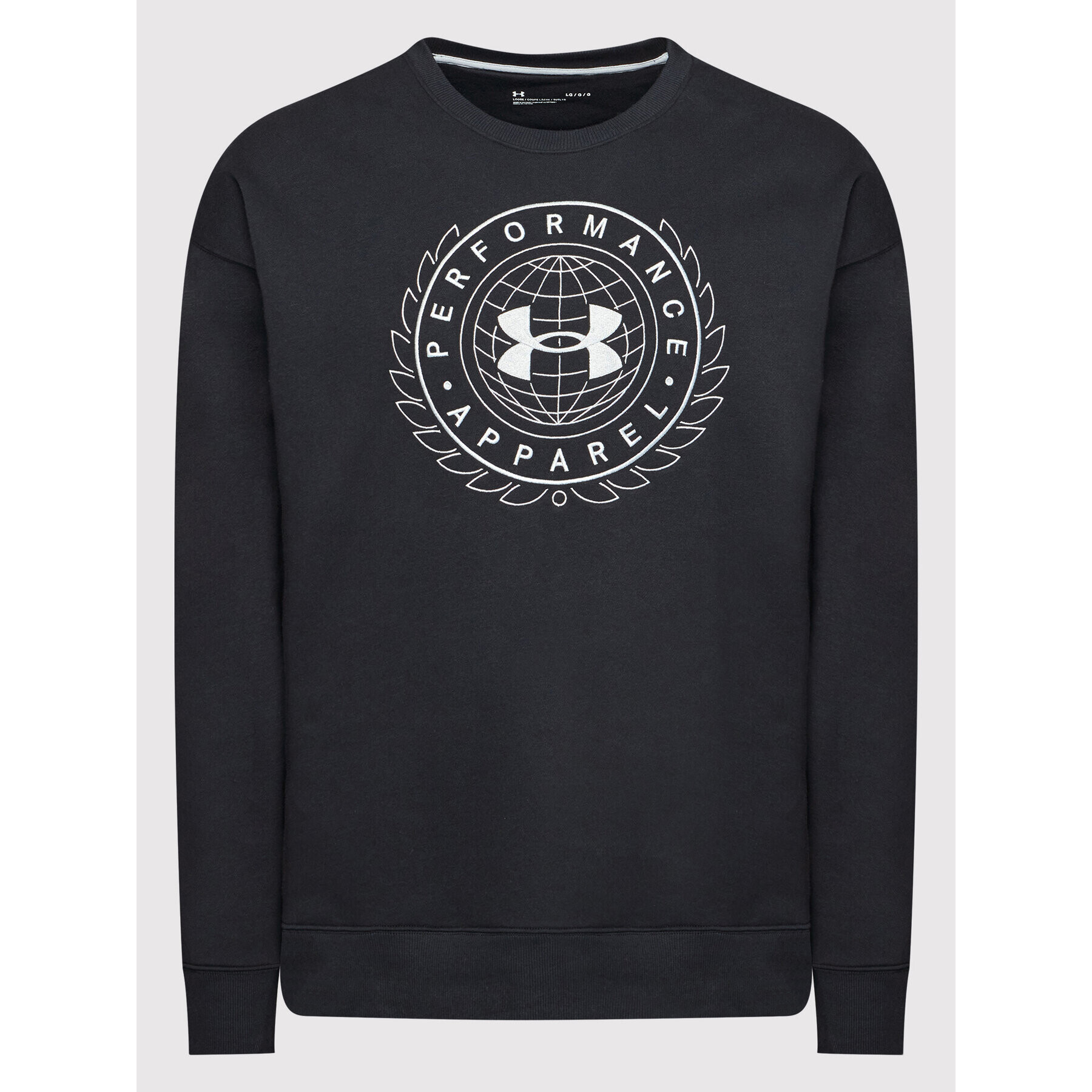 Under Armour Bluză Rivel Fleece Alma Mater 1366298 Negru Loose Fit - Pled.ro