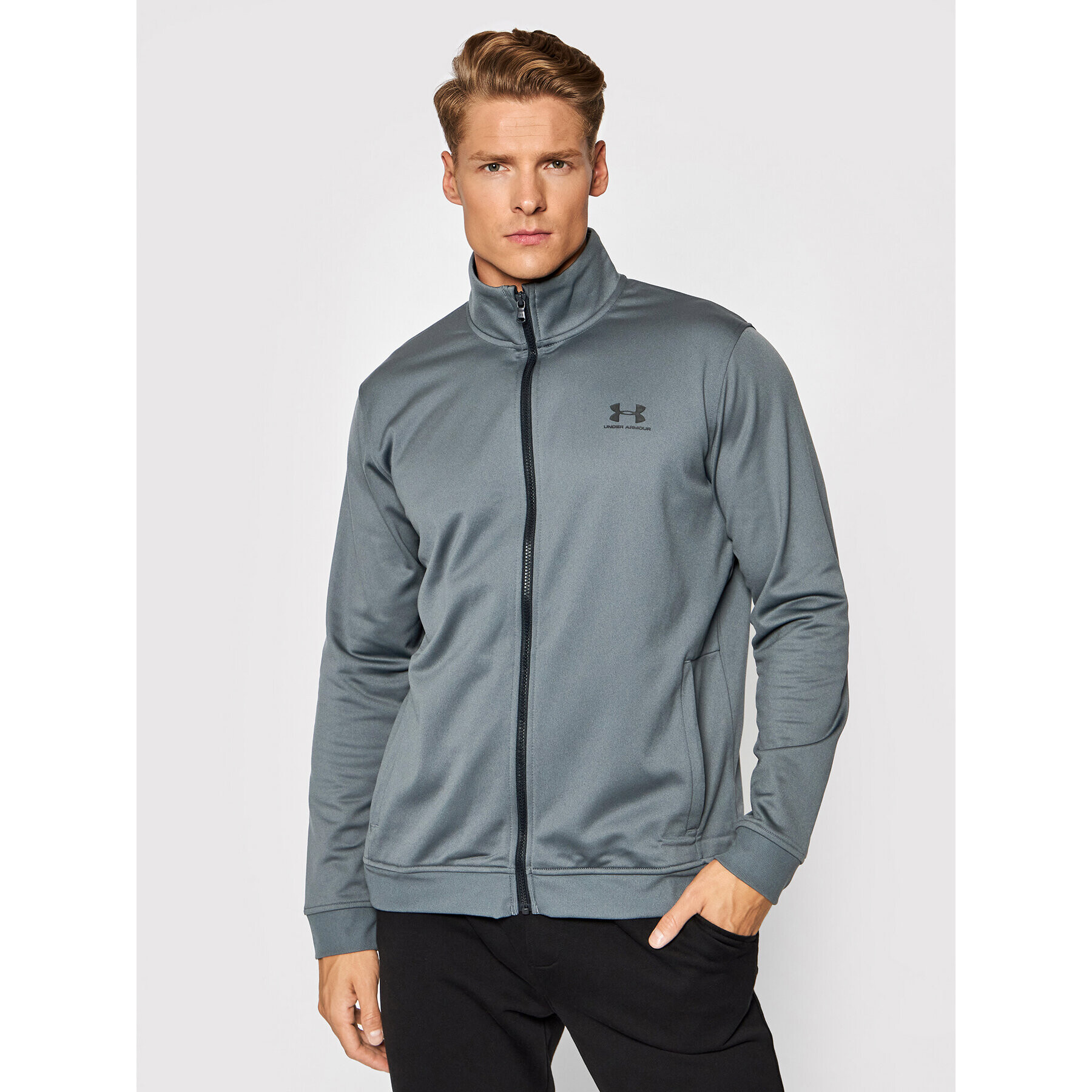 Under Armour Bluză Sportstyle Tricot 1329293 Gri Loose Fit - Pled.ro