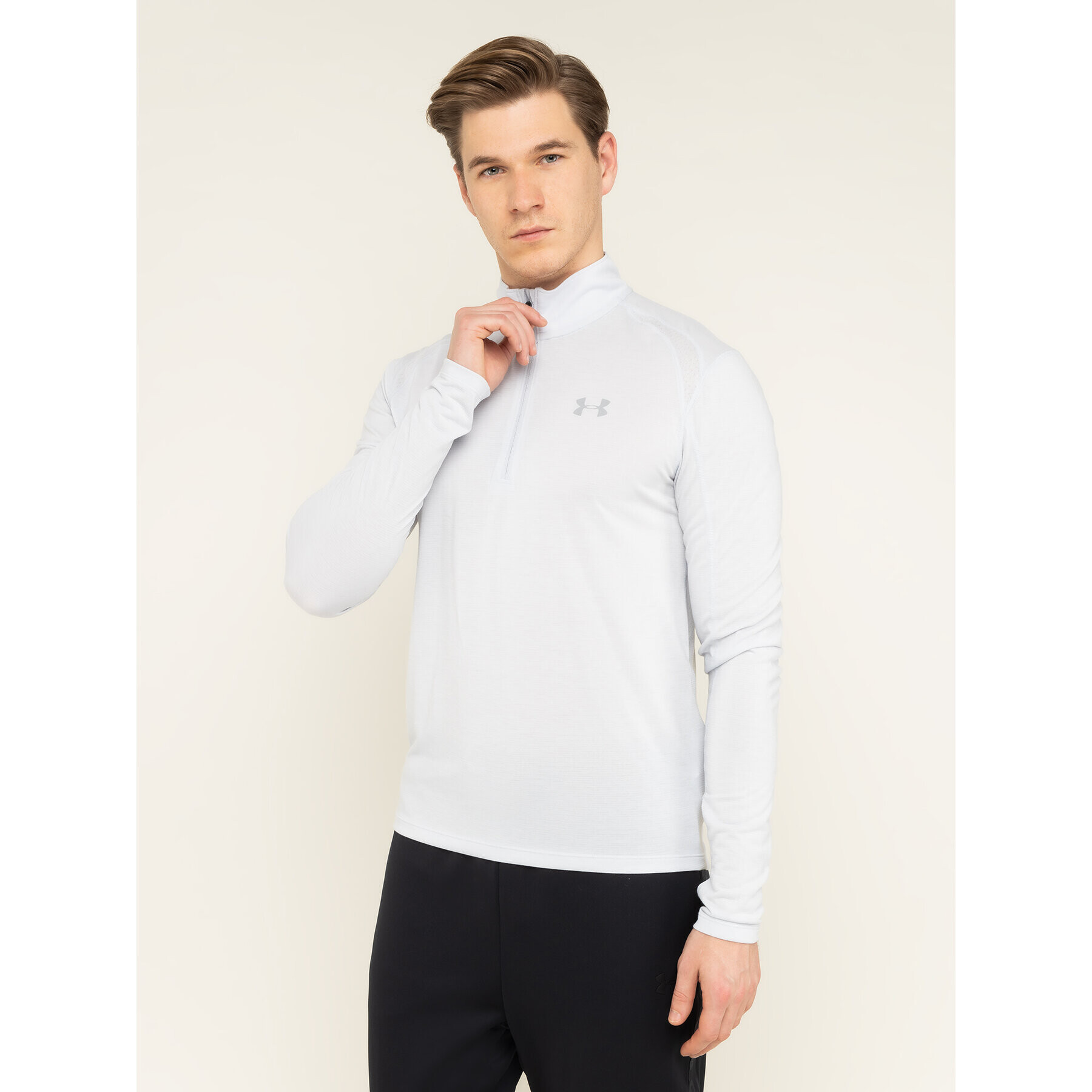 Under Armour Bluză tehnică Ua Streaker ½ Zip 1326585 Gri Fitted Fit - Pled.ro