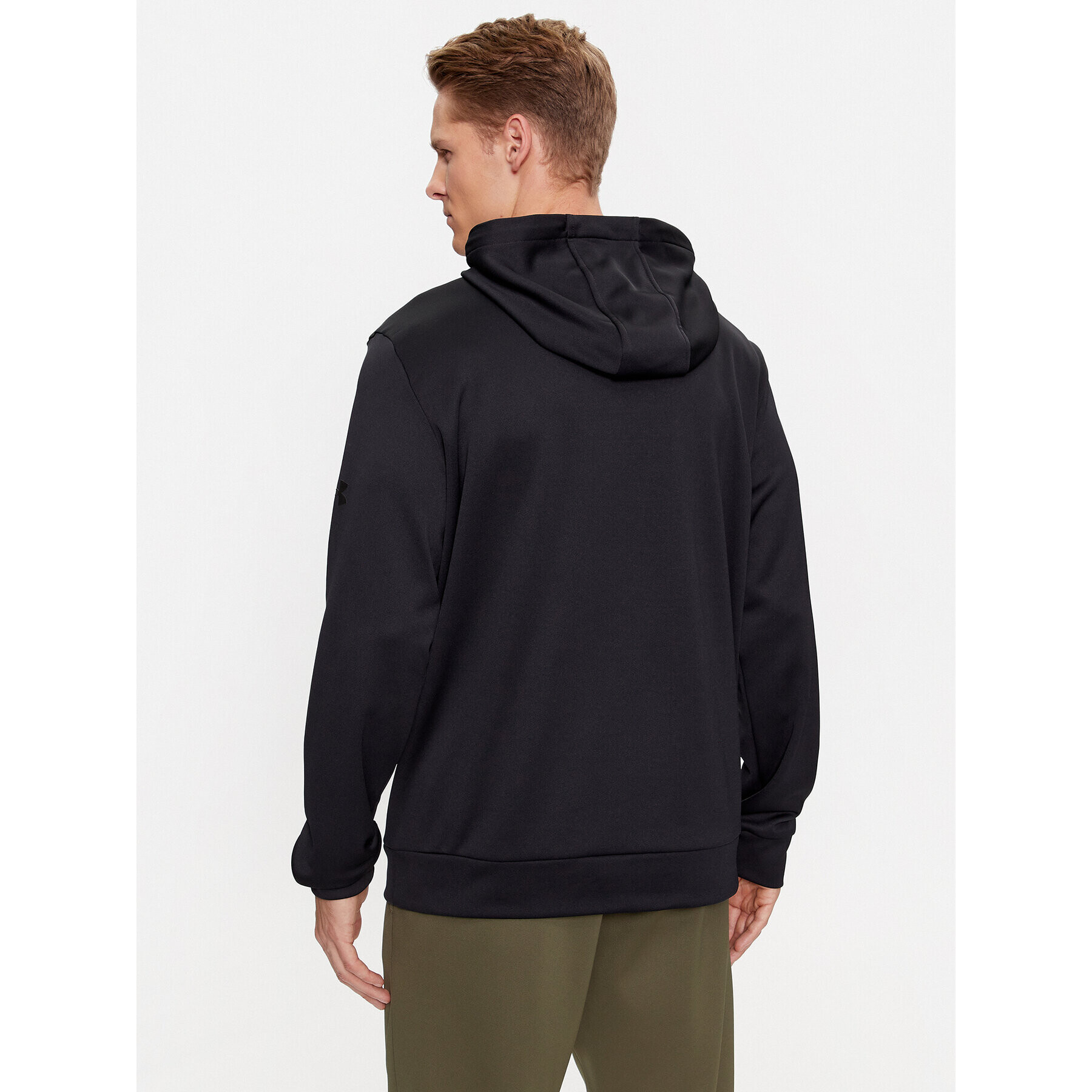 Under Armour Bluză Ua Armour Fleece Graphic Hd 1379744 Negru Loose Fit - Pled.ro