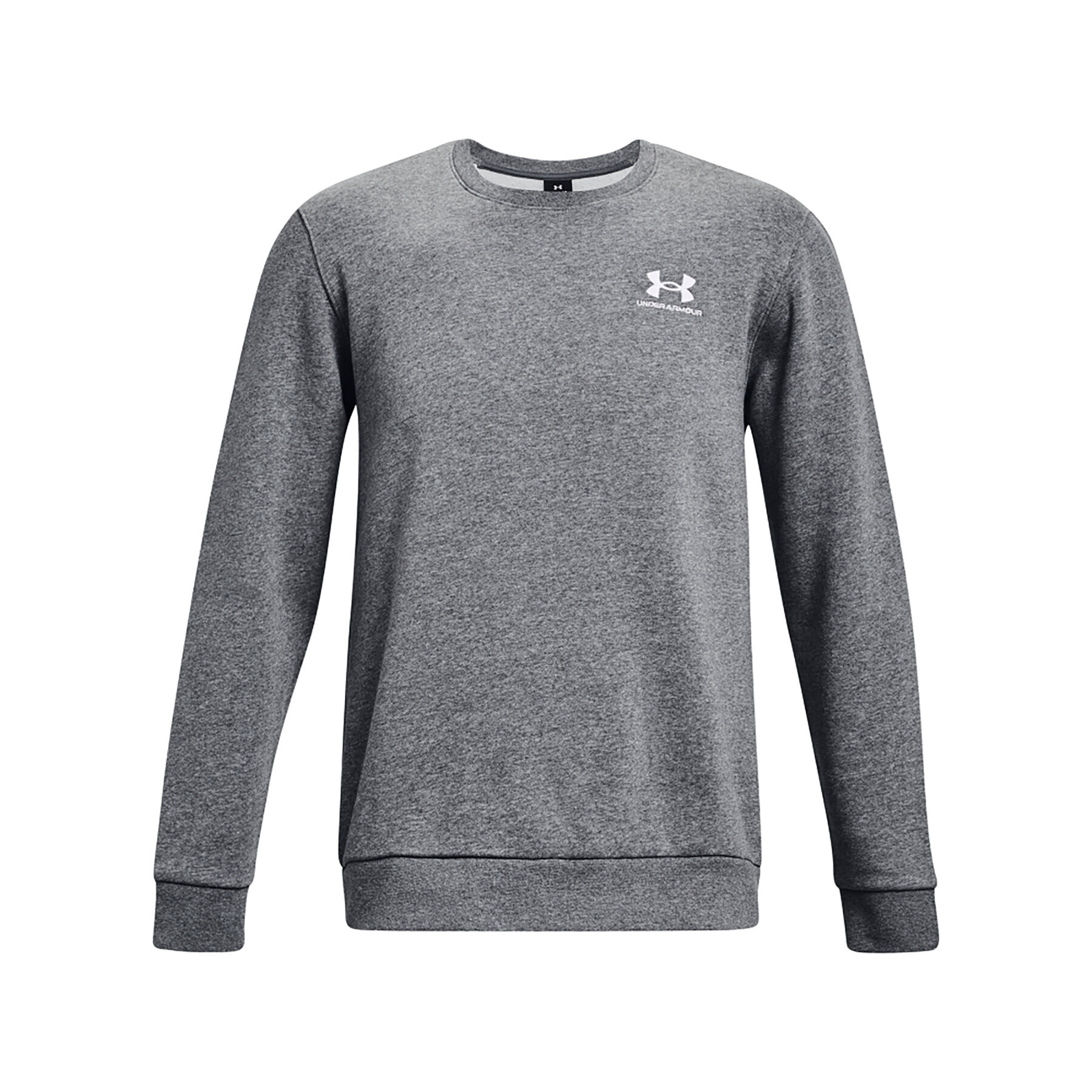 Under Armour Bluză UA Essential Fleece Crew 1374250 Gri Regular Fit - Pled.ro