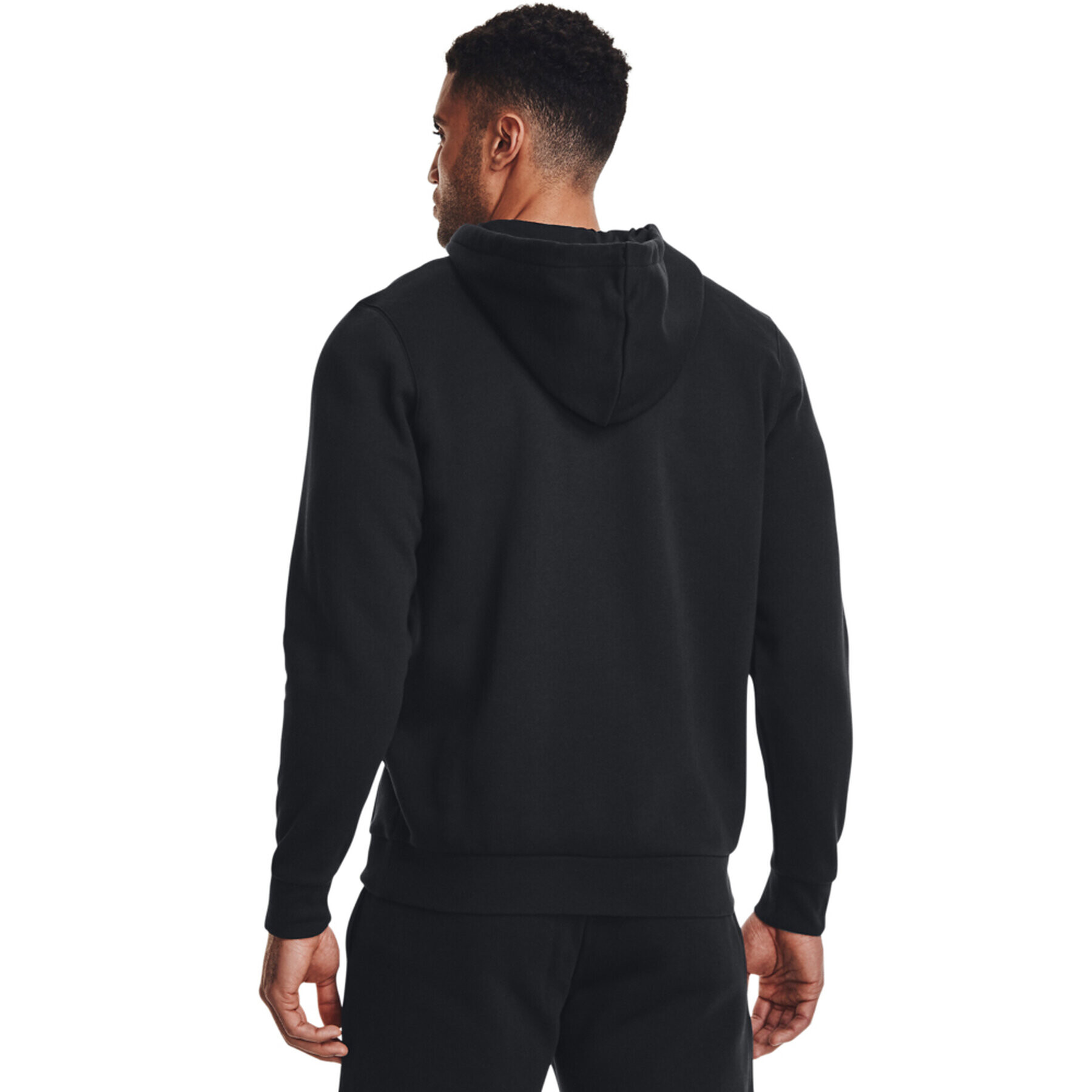 Under Armour Bluză UA Essential Fleece FZ Hood 1373881 Negru Regular Fit - Pled.ro