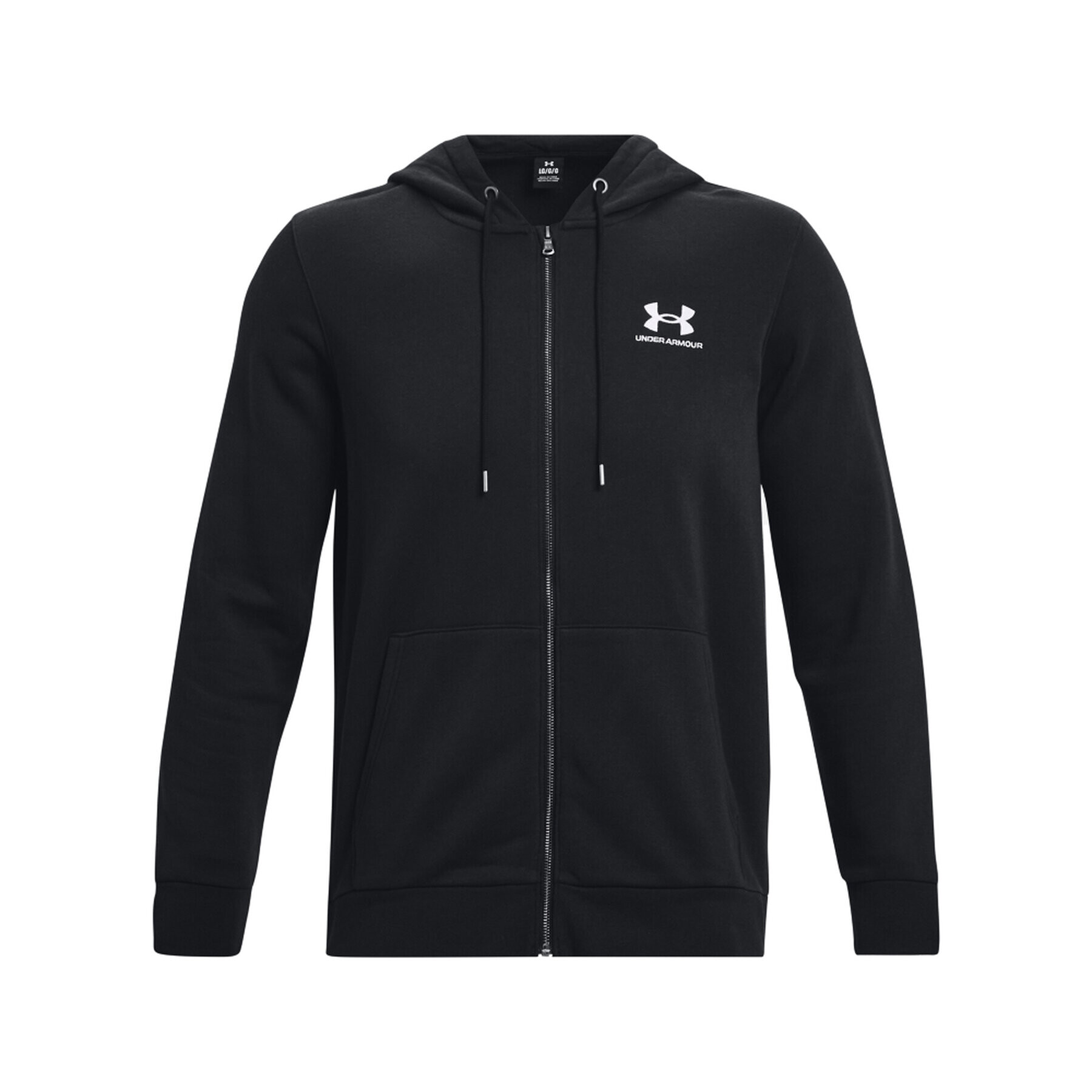 Under Armour Bluză UA Essential Fleece FZ Hood 1373881 Negru Regular Fit - Pled.ro