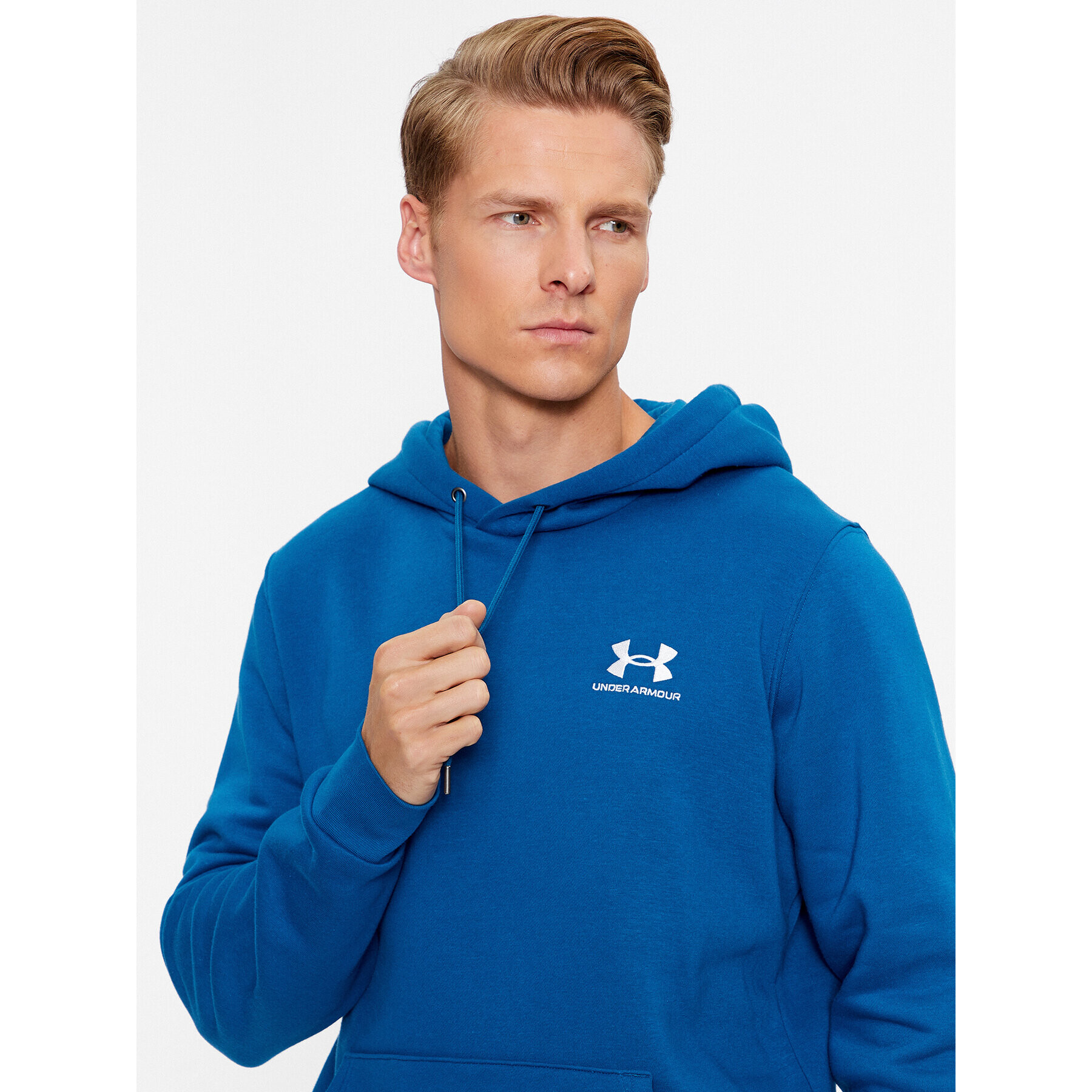 Under Armour Bluză Ua Essential Fleece Hoodie 1373880 Albastru Loose Fit - Pled.ro