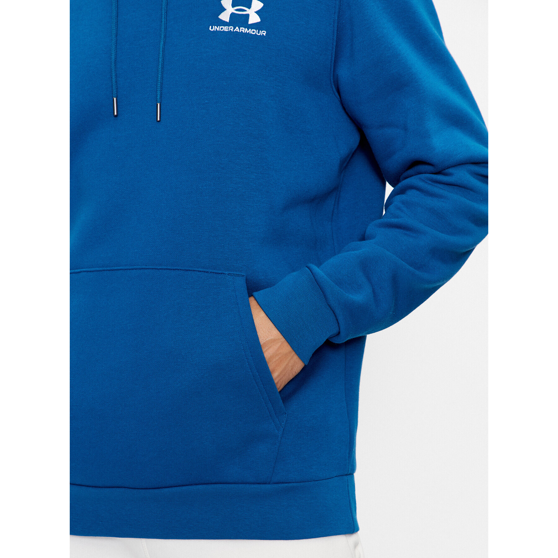 Under Armour Bluză Ua Essential Fleece Hoodie 1373880 Albastru Loose Fit - Pled.ro