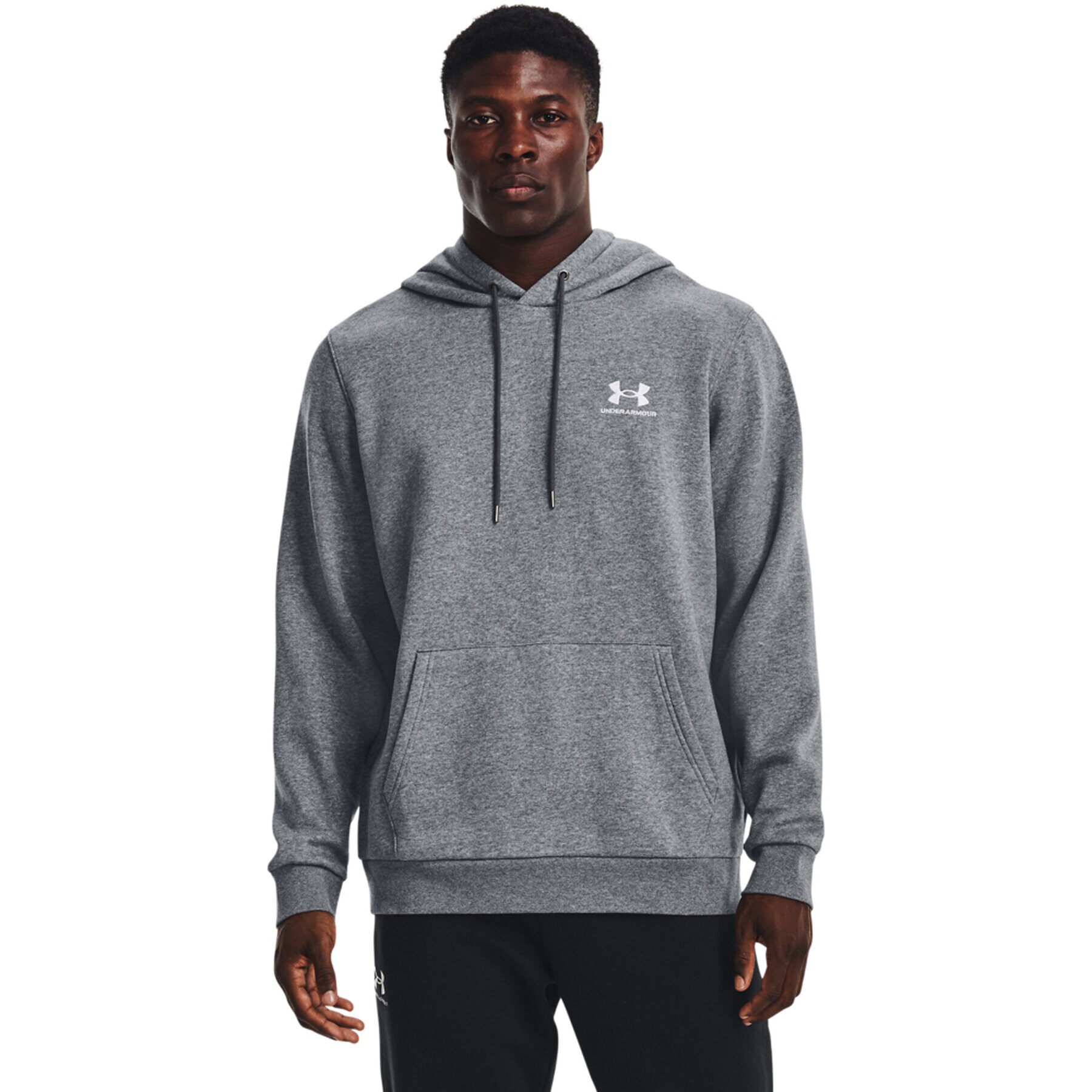 Under Armour Bluză UA Essential Fleece Hoodie 1373880 Gri Regular Fit - Pled.ro