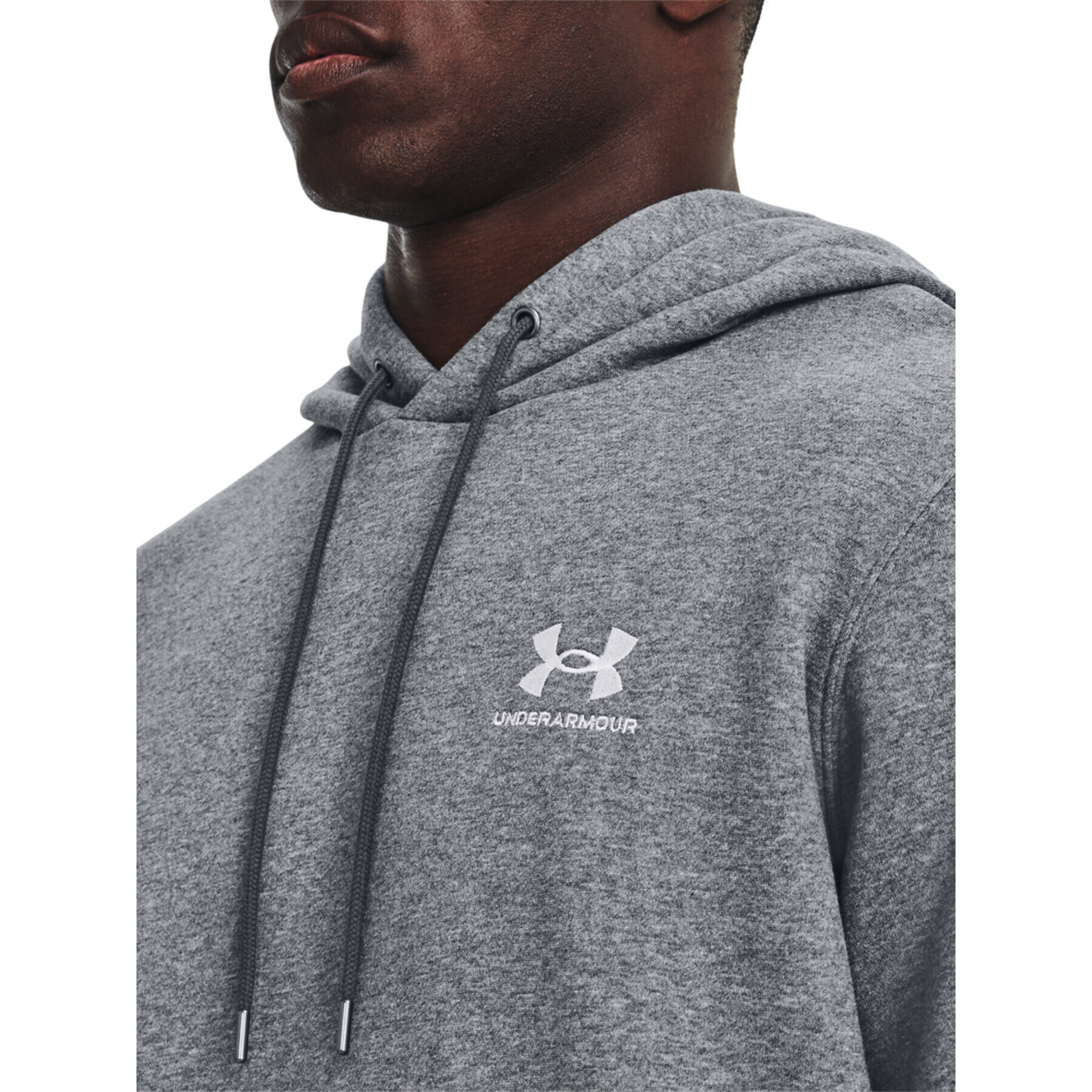 Under Armour Bluză UA Essential Fleece Hoodie 1373880 Gri Regular Fit - Pled.ro