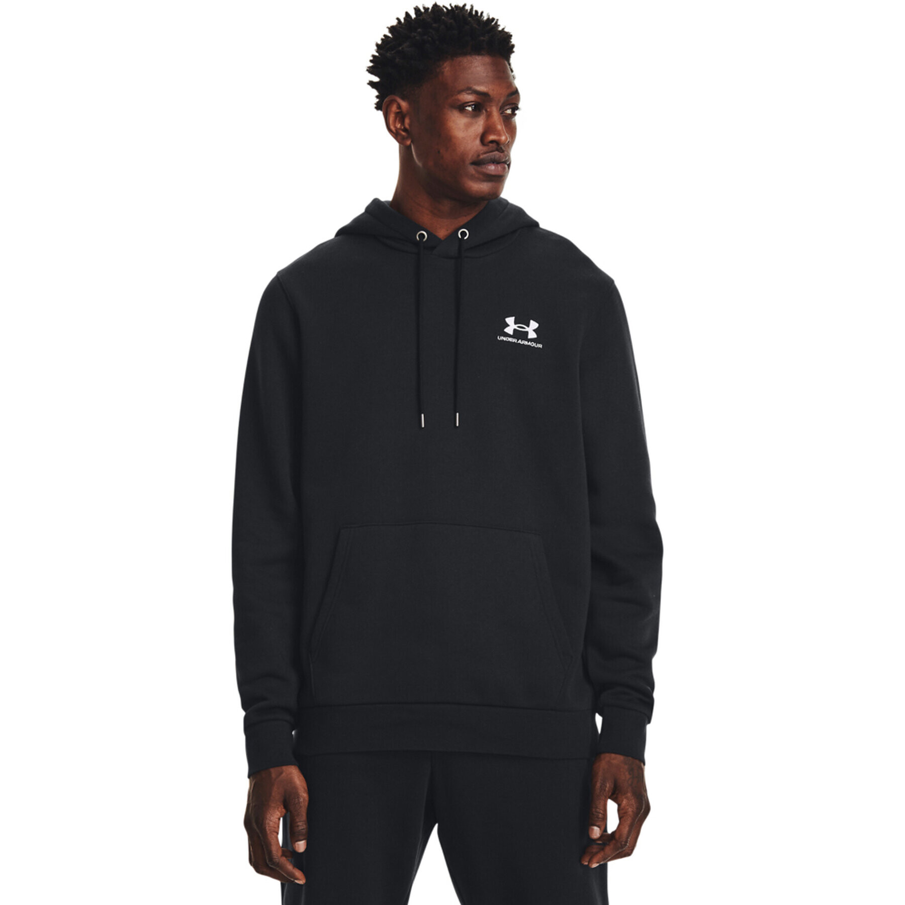 Under Armour Bluză UA Essential Fleece Hoodie 1373880 Negru Regular Fit - Pled.ro