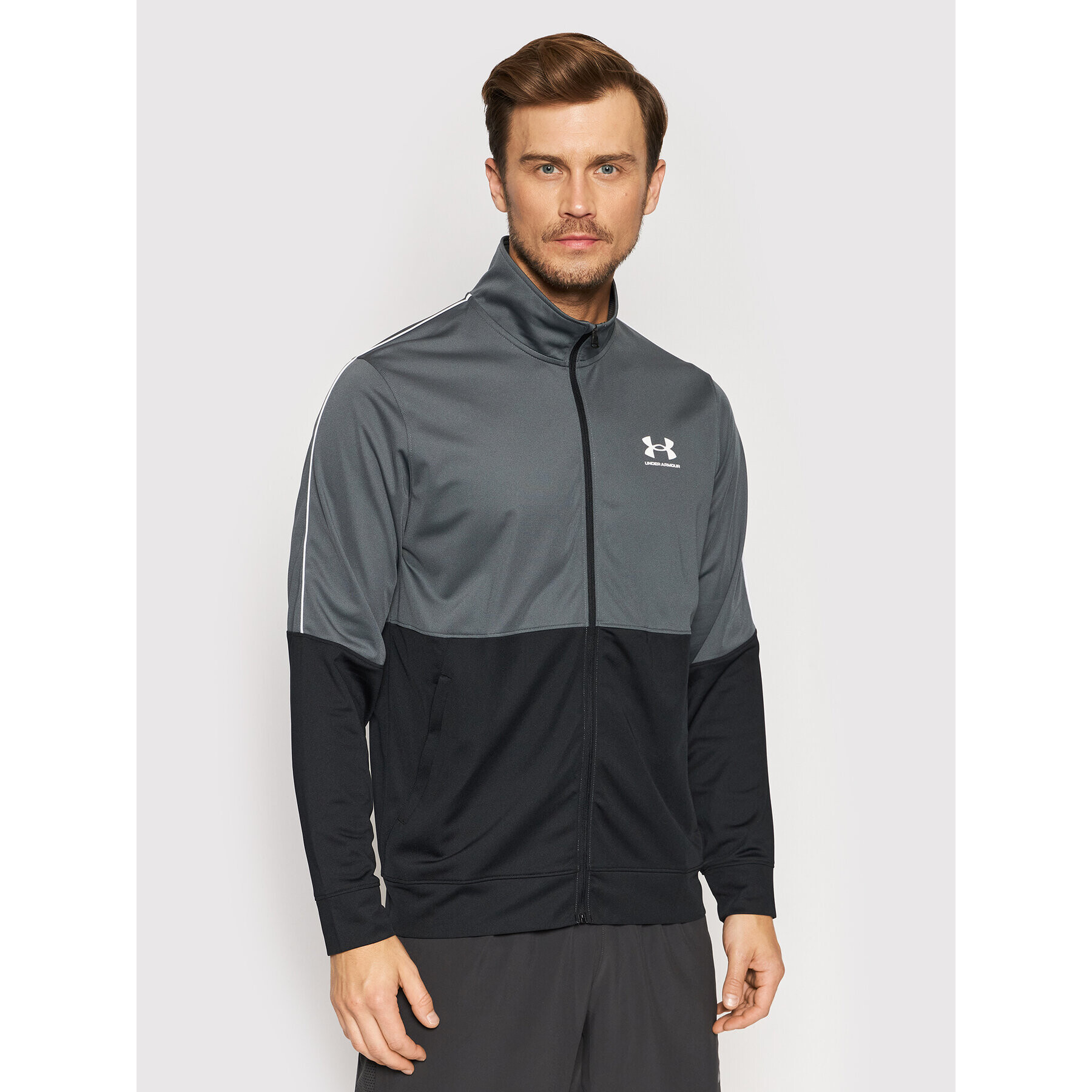 Under Armour Bluză Ua Pique 1366202 Gri Fitted Fit - Pled.ro