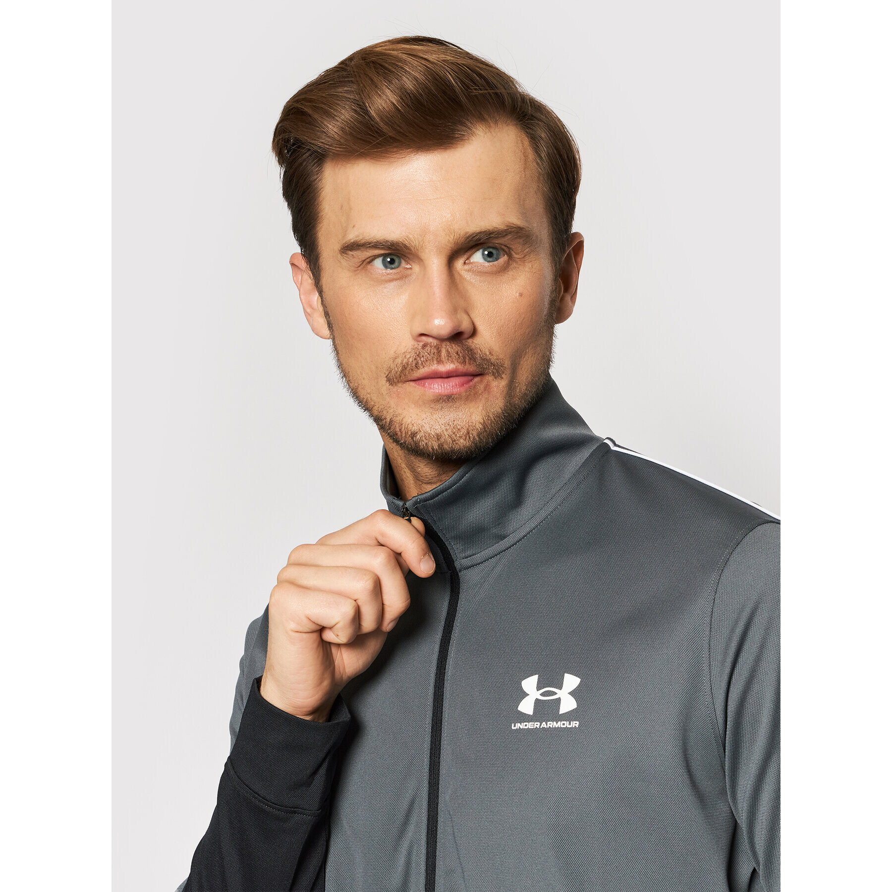 Under Armour Bluză Ua Pique 1366202 Gri Fitted Fit - Pled.ro