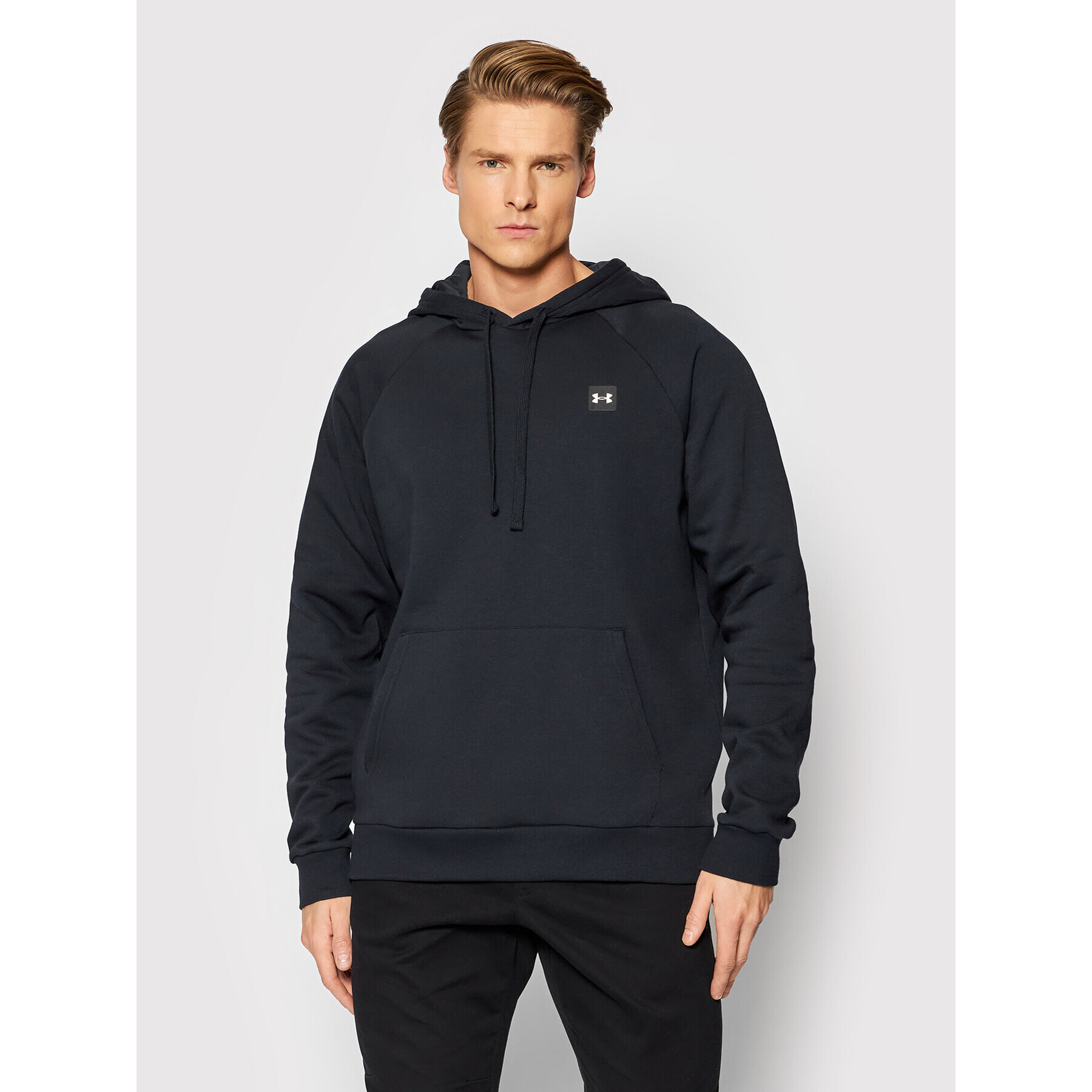 Under Armour Bluză Ua Rival 1357092 Negru Relaxed Fit - Pled.ro