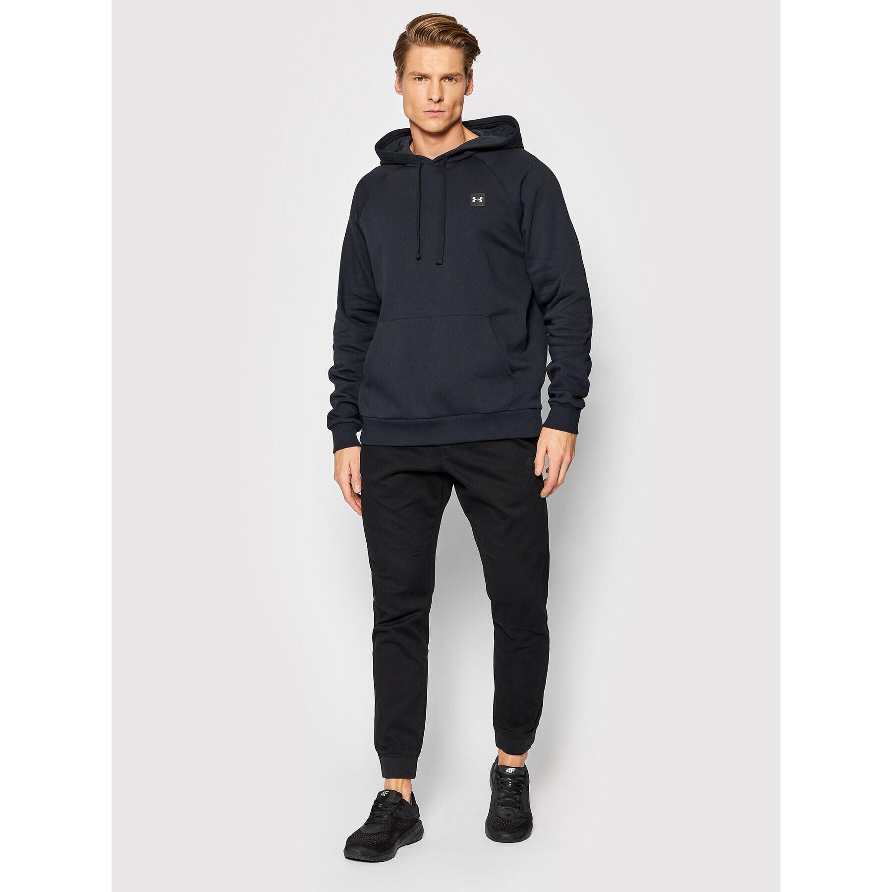 Under Armour Bluză Ua Rival 1357092 Negru Relaxed Fit - Pled.ro