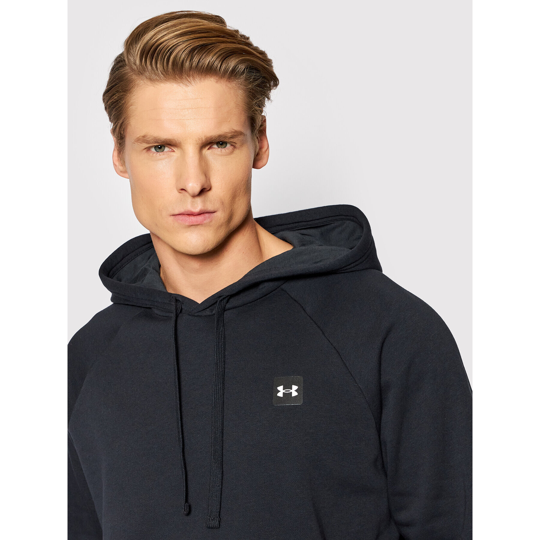 Under Armour Bluză Ua Rival 1357092 Negru Relaxed Fit - Pled.ro