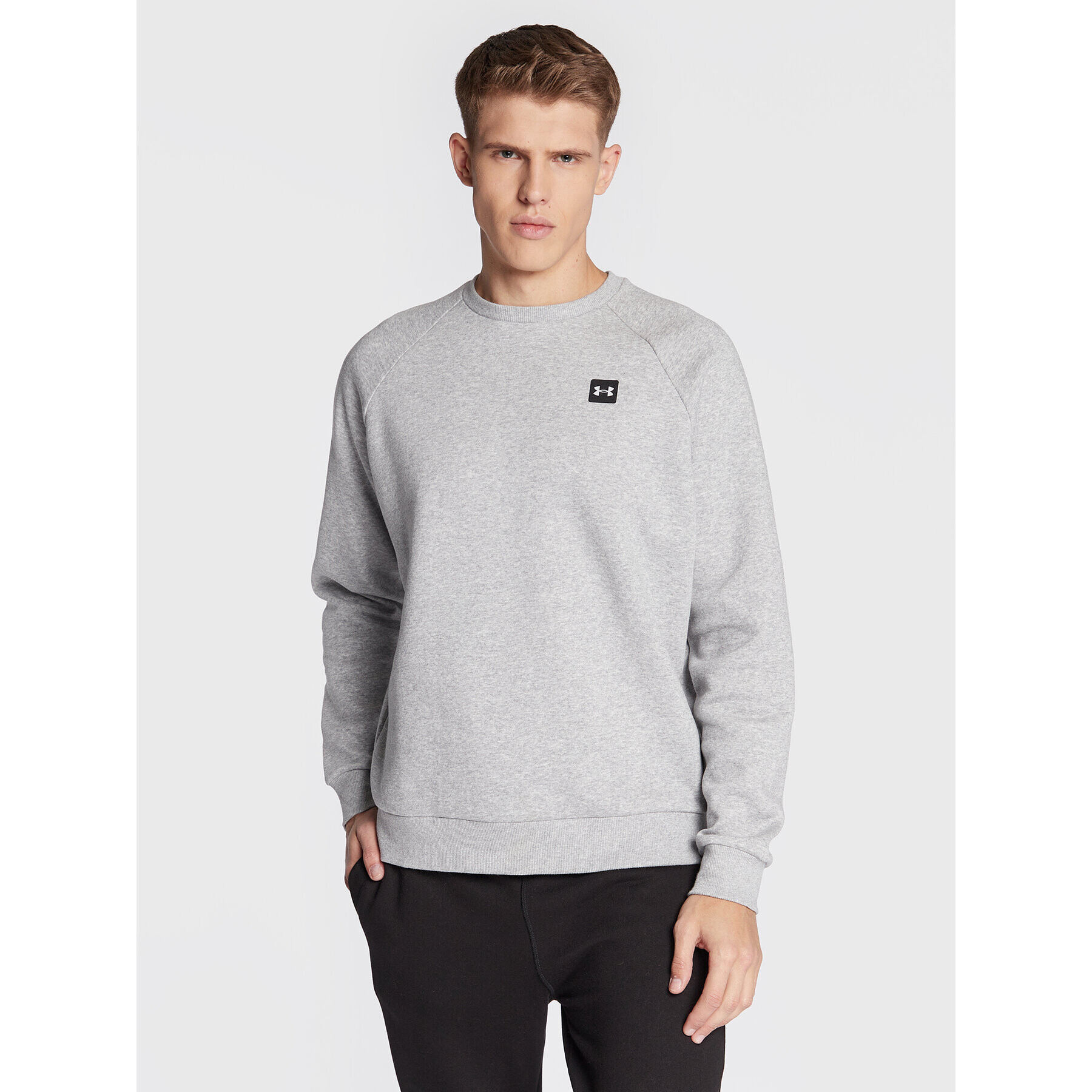 Under Armour Bluză Ua Rival 1357096 Gri Loose Fit - Pled.ro