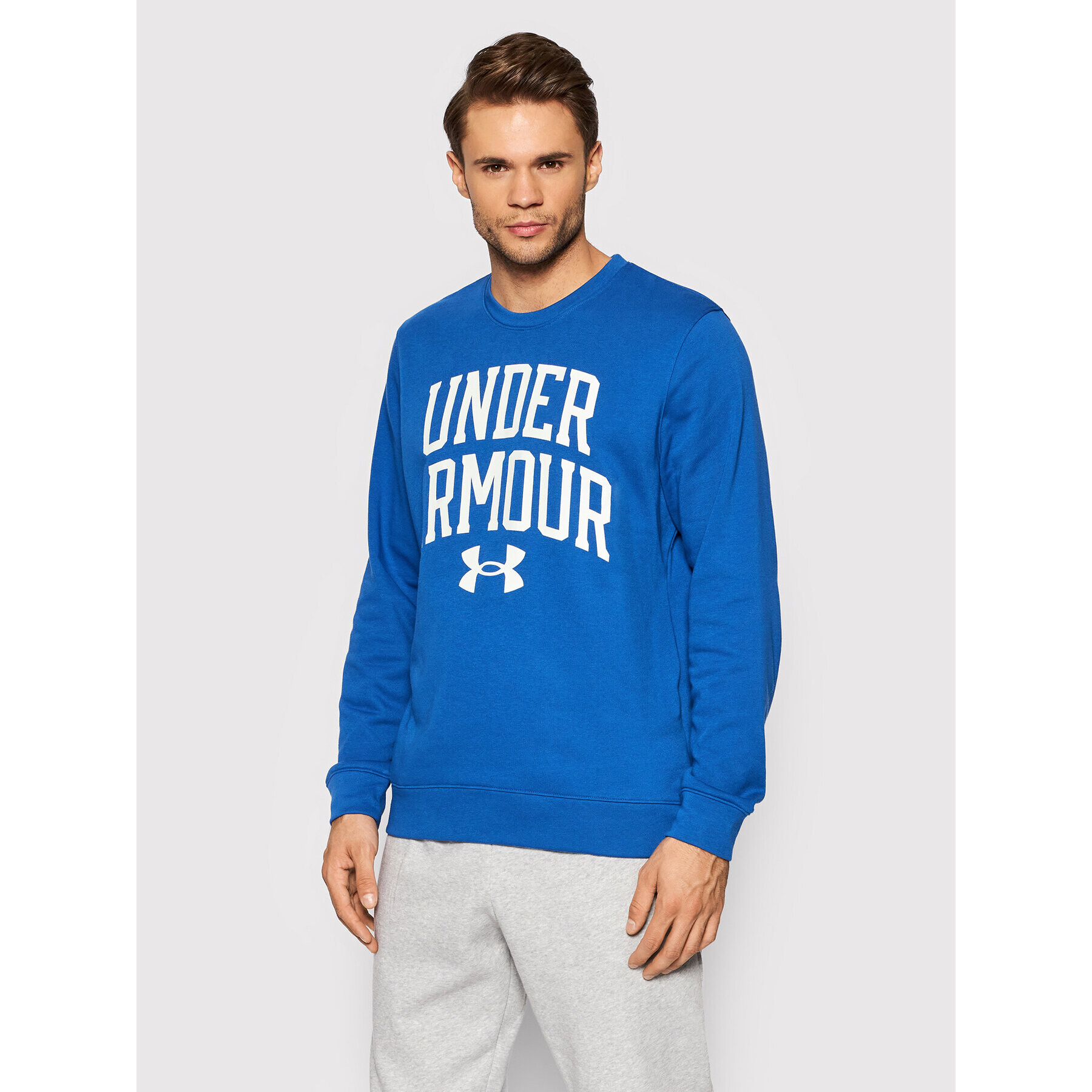 Under Armour Bluză Ua Rival 1361561 Albastru Loose Fit - Pled.ro