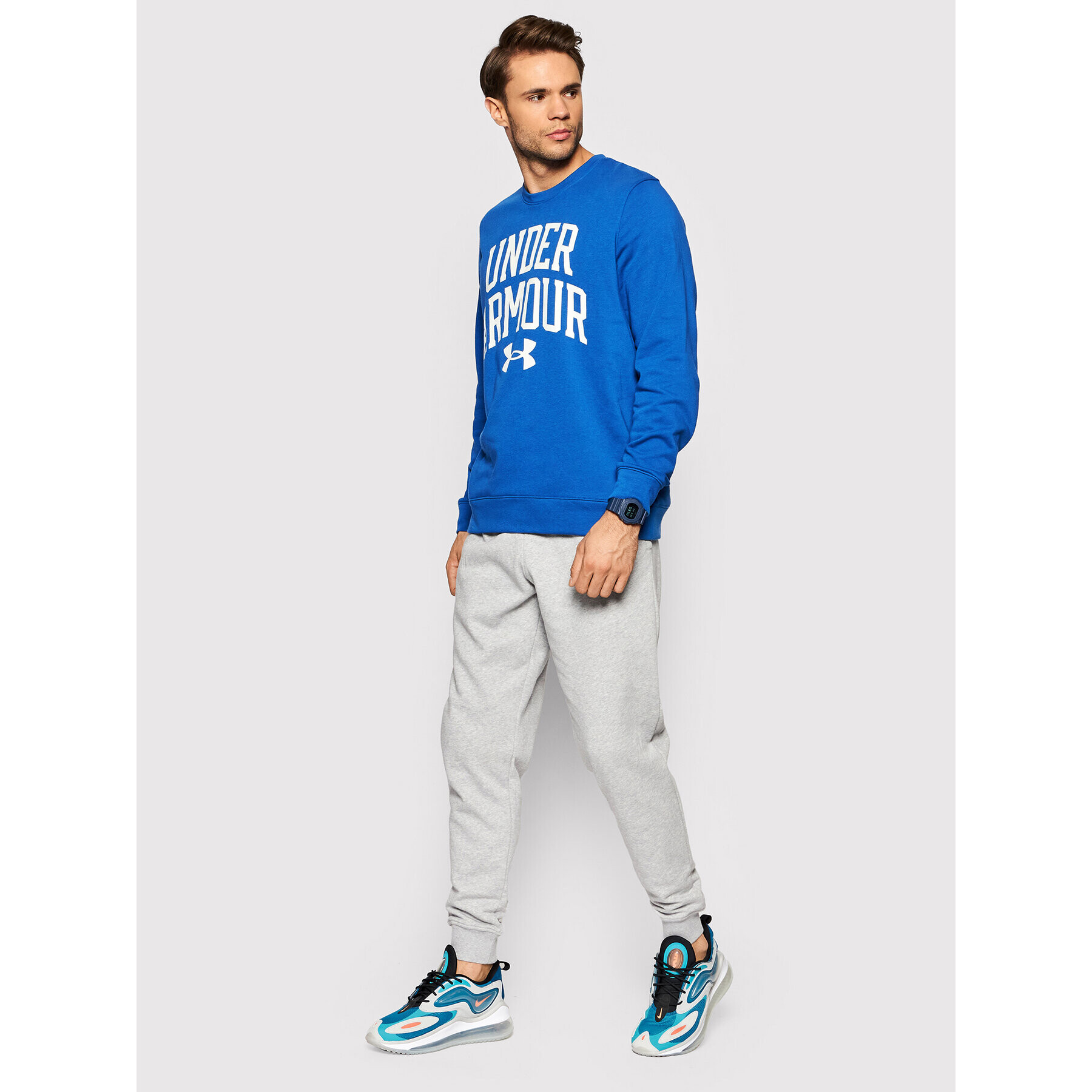 Under Armour Bluză Ua Rival 1361561 Albastru Loose Fit - Pled.ro