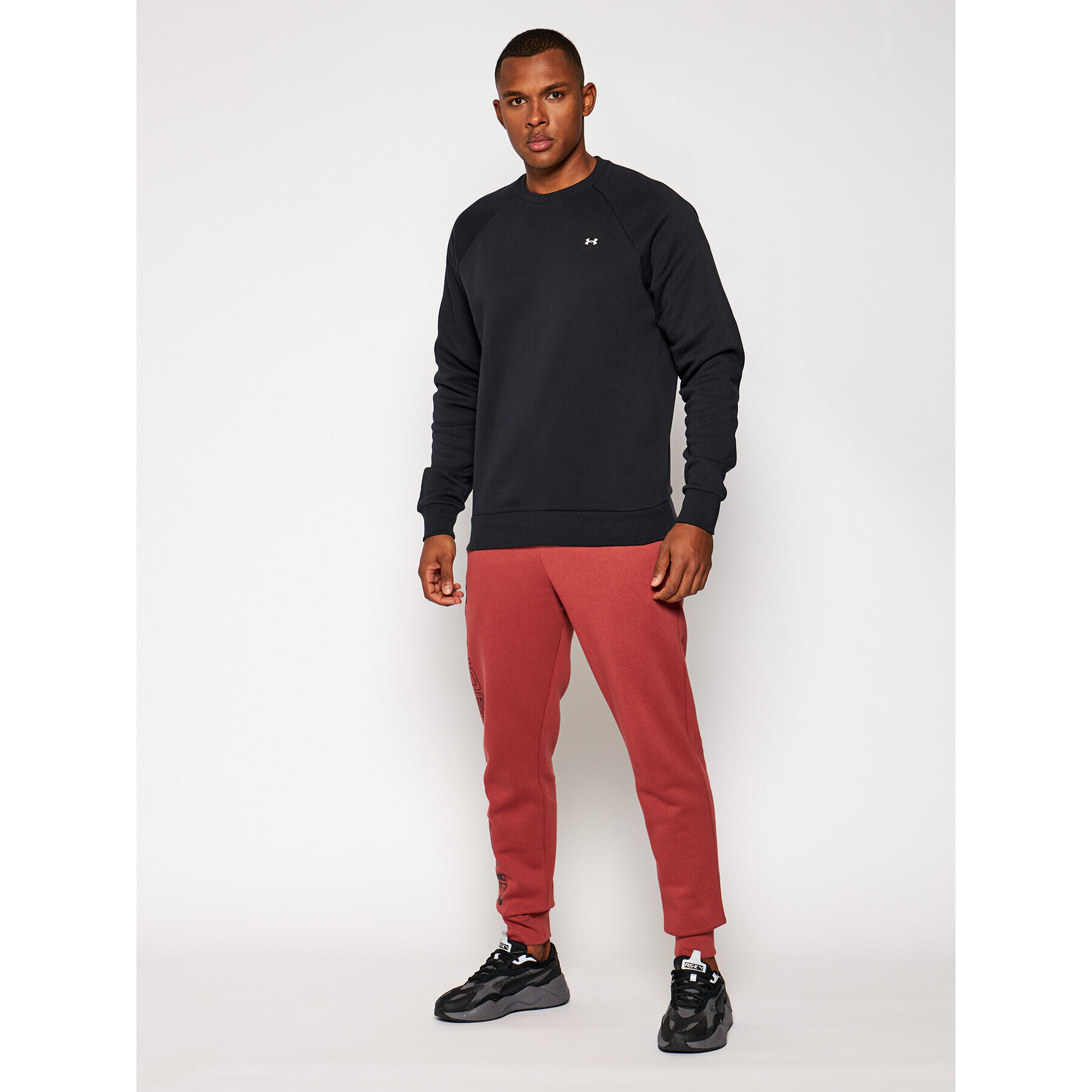 Under Armour Bluză Ua Rival Fleece 1357096 Negru Loose Fit - Pled.ro