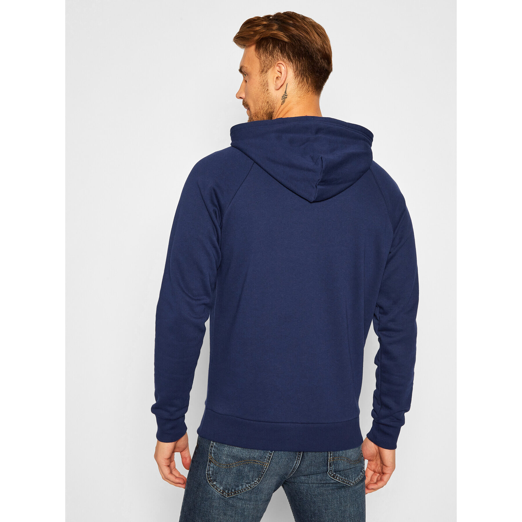 Under Armour Bluză Ua Rival Fleece Big Logo 1357093 Bleumarin Loose Fit - Pled.ro