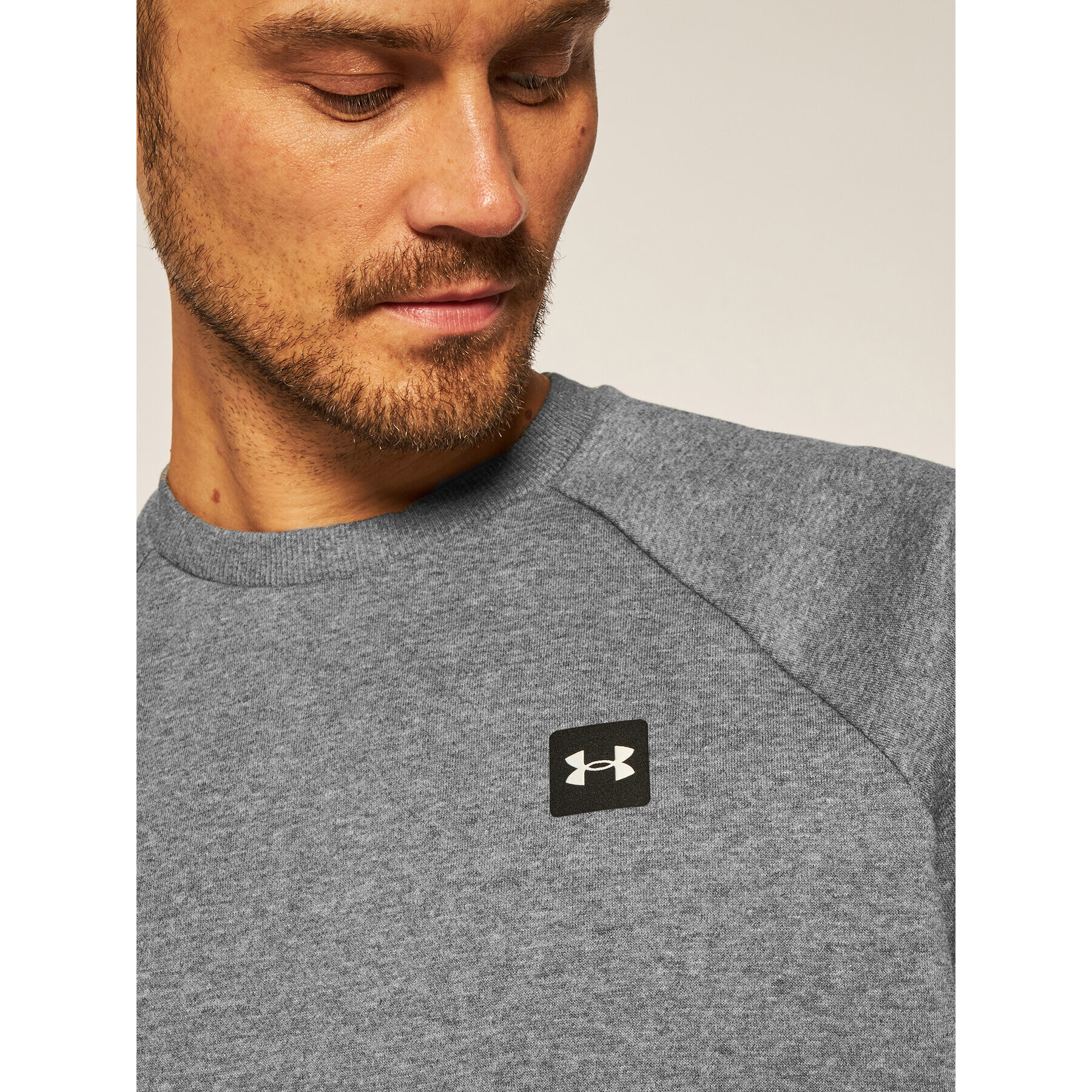 Under Armour Bluză Ua Rival Fleece Crew 1357096 Gri Regular Fit - Pled.ro